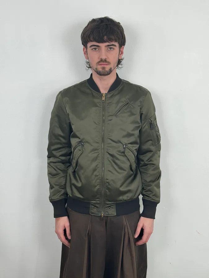 Diesel 2000s Diesel Khaki Bomber Jacket Size US S / EU 44-46 / 1 - 1 Thumbnail
