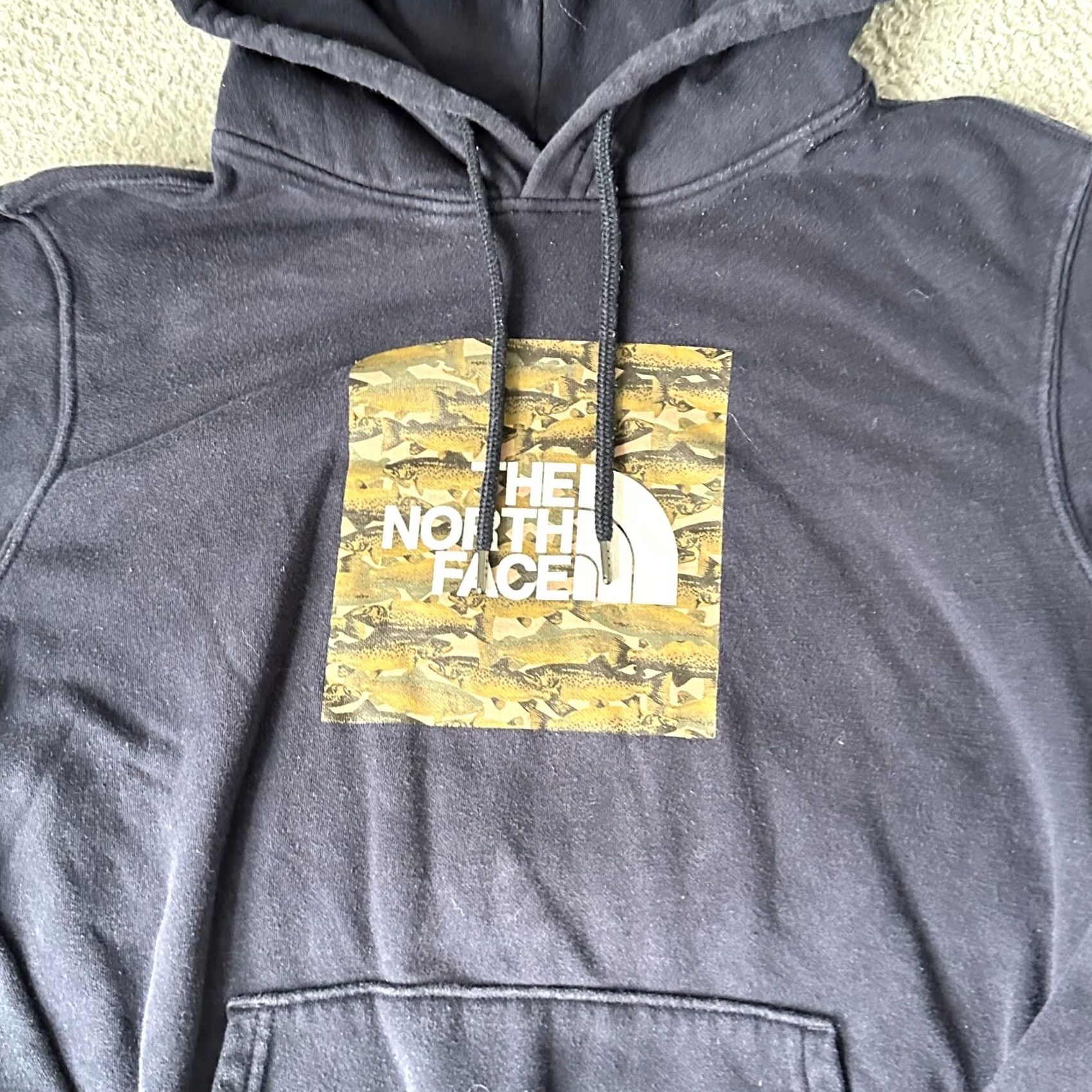 The North Face The North Face Hoodie Shirt Mens Adult Medium Blue Cotton Jersey Drawstring Pullover Long Sleeve Crew Neck Hooded Size US M / EU 48-50 / 2 - 2 Thumbnail