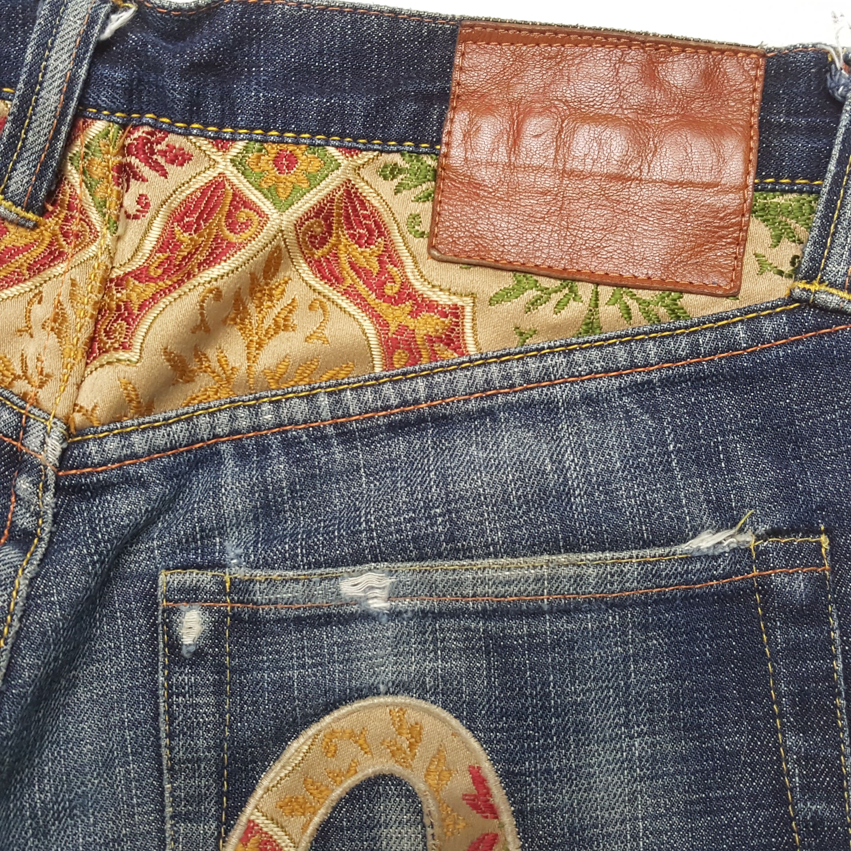 Evisu × Japanese Brand × Vintage EVISU Japanese Brand Streetwear Custom Daicock Jeans Size US 30 / EU 46 - 15 Thumbnail