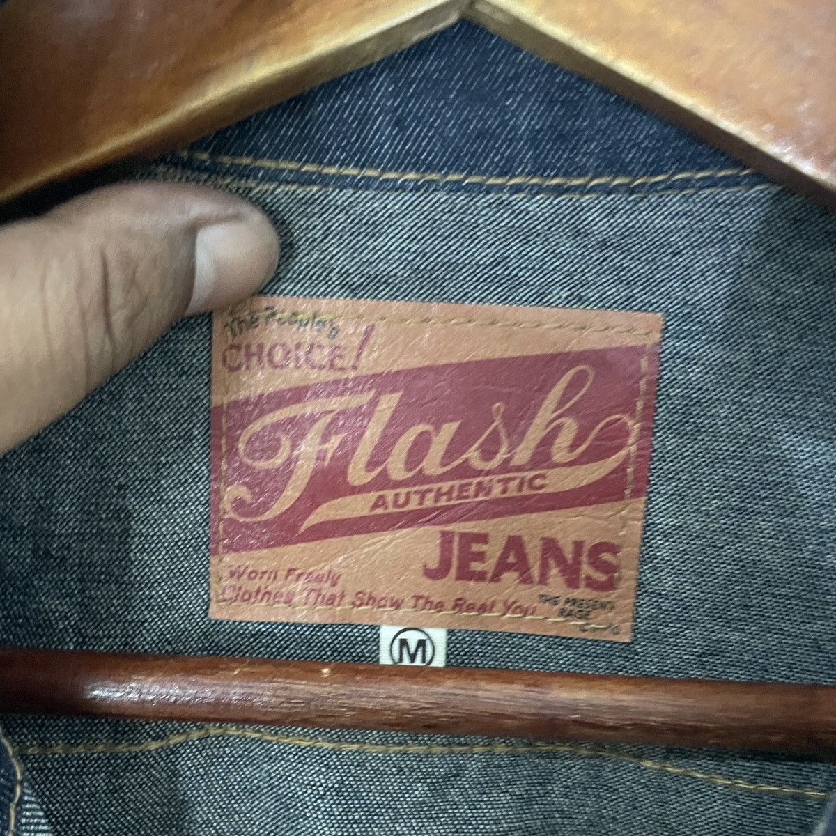 Japanese Brand Vintage Flash Jeans Denim Jacket Size M / US 6-8 / IT 42-44 - 6 Thumbnail