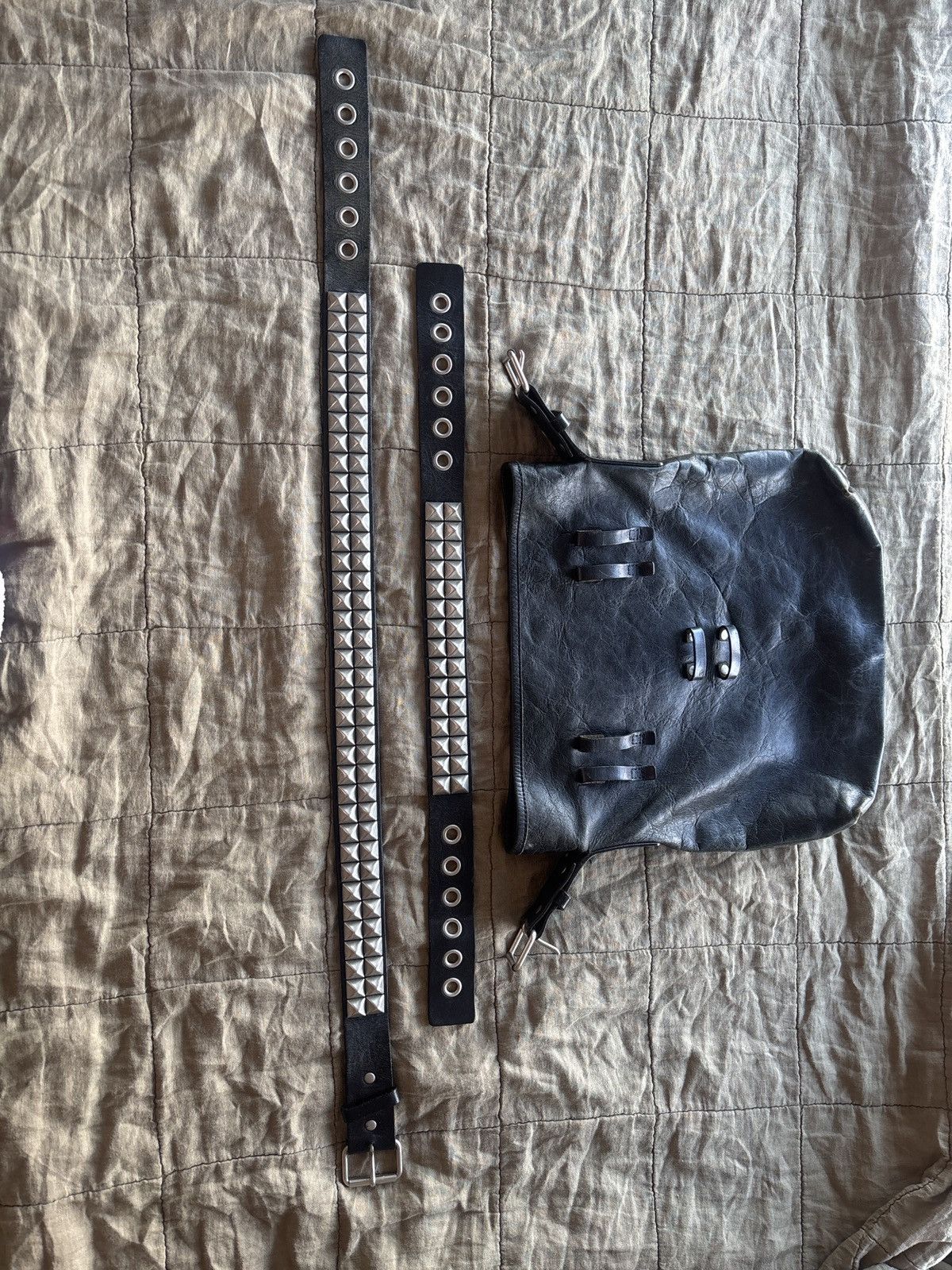 Junya Watanabe Junya Watanabe studded bag ss02* Size ONE SIZE - 3 Thumbnail