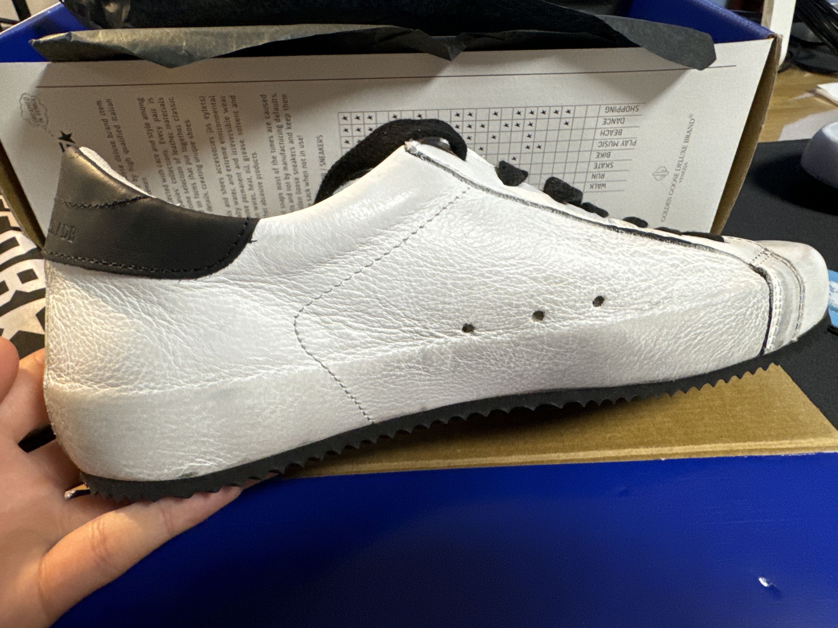 Golden Goose Golden Goose superstar col L52 future white black Size US 7 / EU 40 - 2 Thumbnail