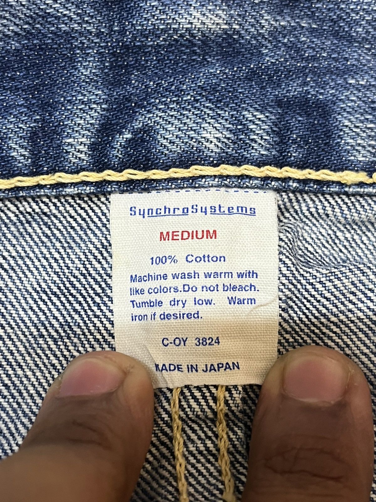 Post Overalls Vintage Post O’Alls Selvedge Faded Distressed Denim Size US 31 - 11 Thumbnail