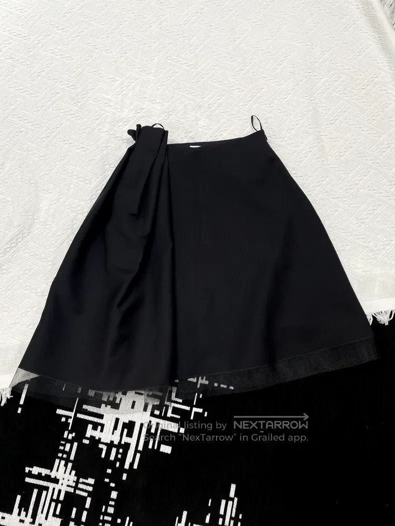 Dior Dior Black irregular skirt Size 24" / US 00 / IT 34 - 1 Thumbnail