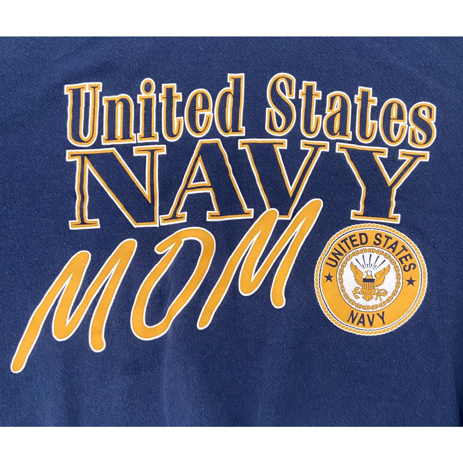 Soffe VINTAGE MJ Soffe Sweater XL Blue United States Navy Mom Women's Pullover Classic Nautical Size XL / US 12-14 / IT 48-50 - 4 Thumbnail