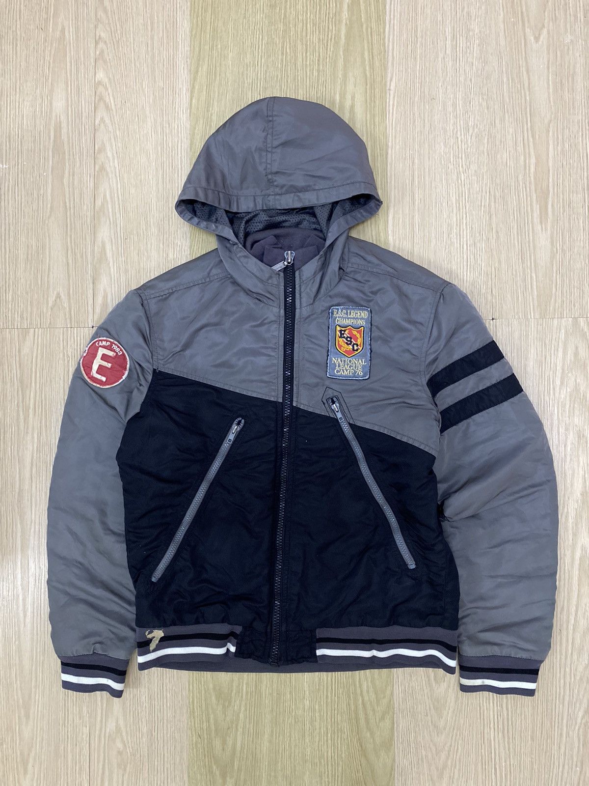image of Energie National League Camp 76 Jacket in Grey, Men's (Size Medium)