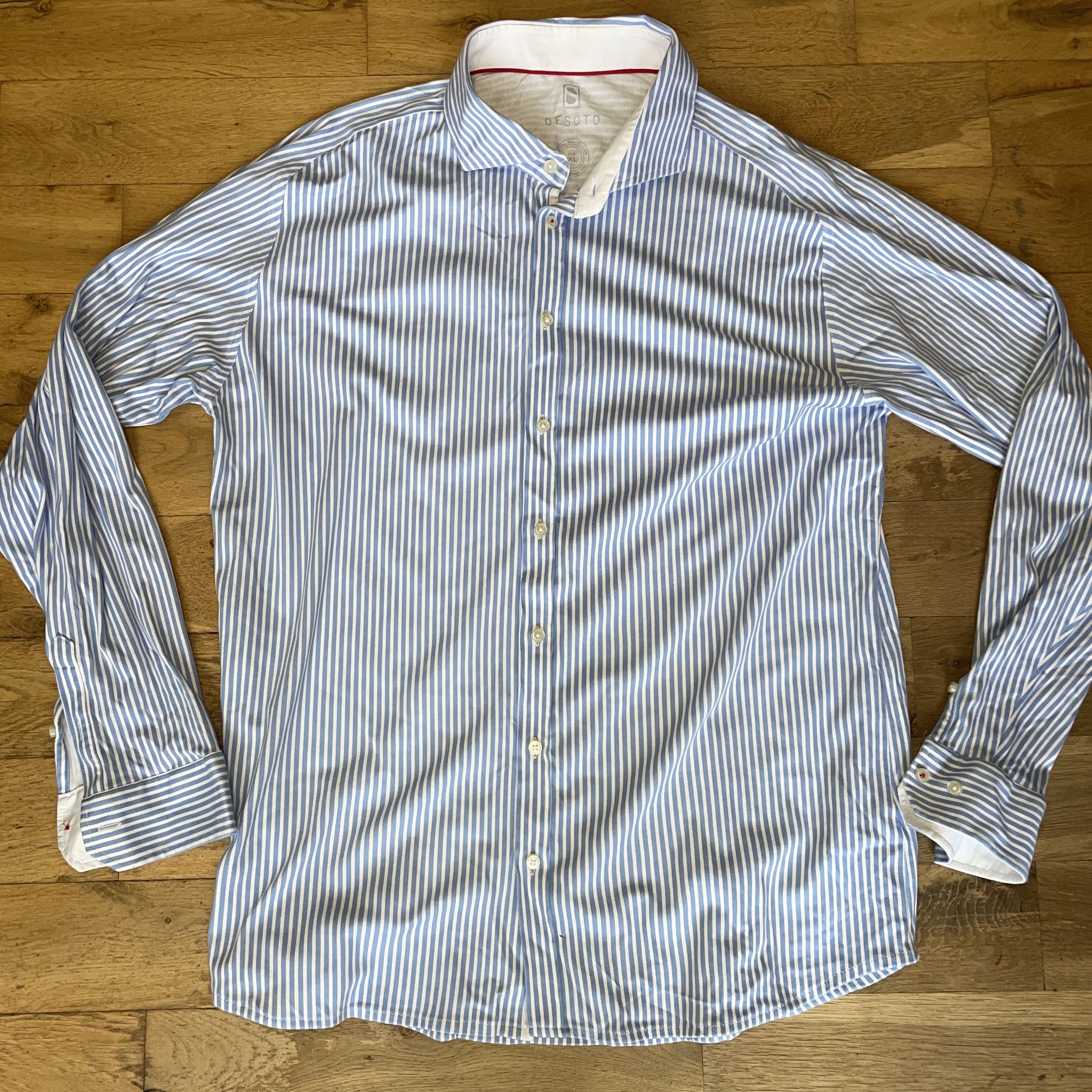 Other Desoto Men's Fashionable Elegant Striped Shirt Size XL Size US XL / EU 56 / 4 - 1 Thumbnail