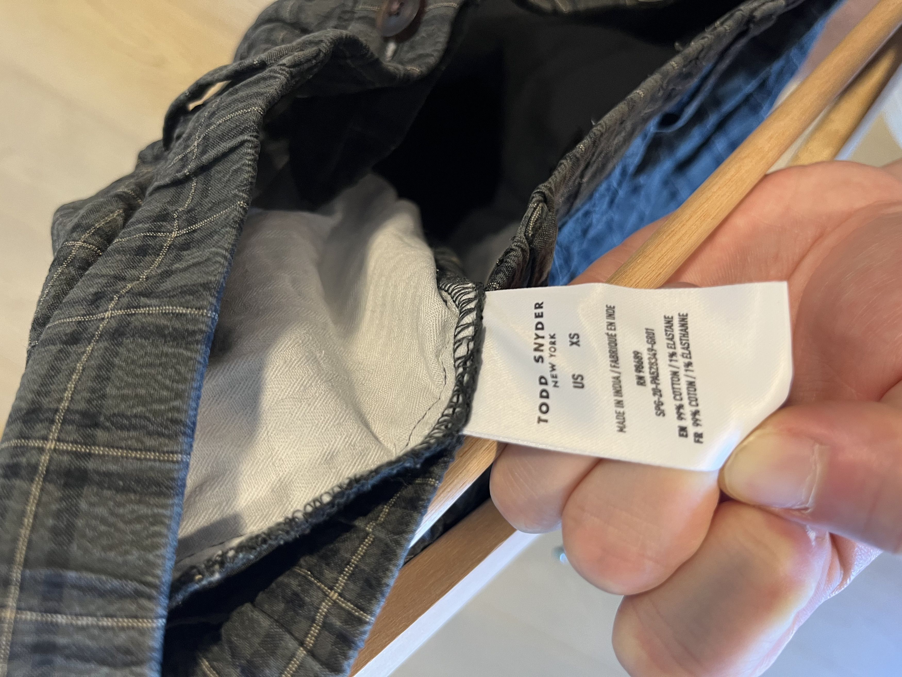 Todd Snyder Todd Synder seersucker elasticated waist check trousers Size US 29 - 4 Thumbnail