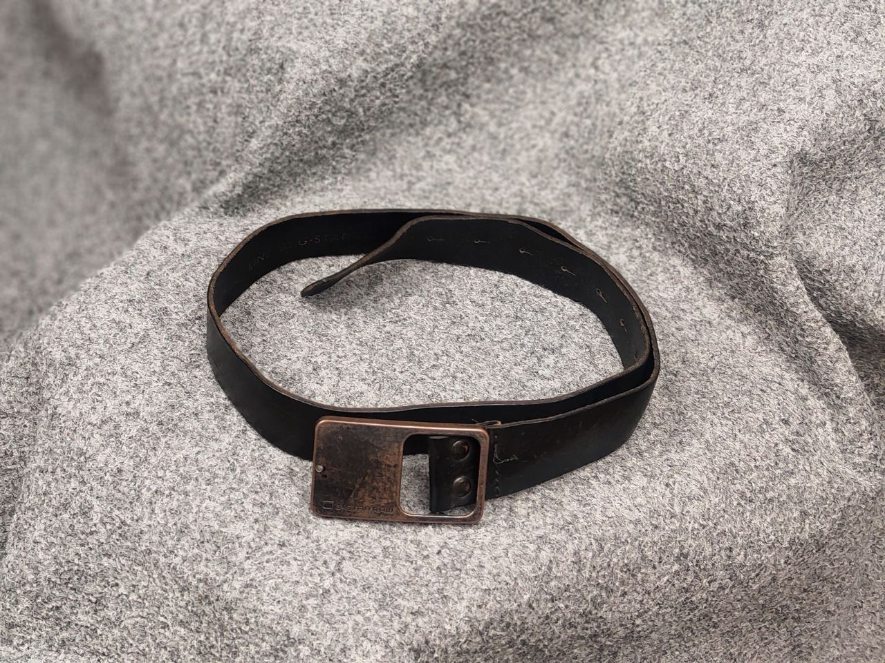 G-Star Vintage G Star Raw Leather Belt Logo If Six Was Nine Style Size ONE SIZE - 2 Thumbnail