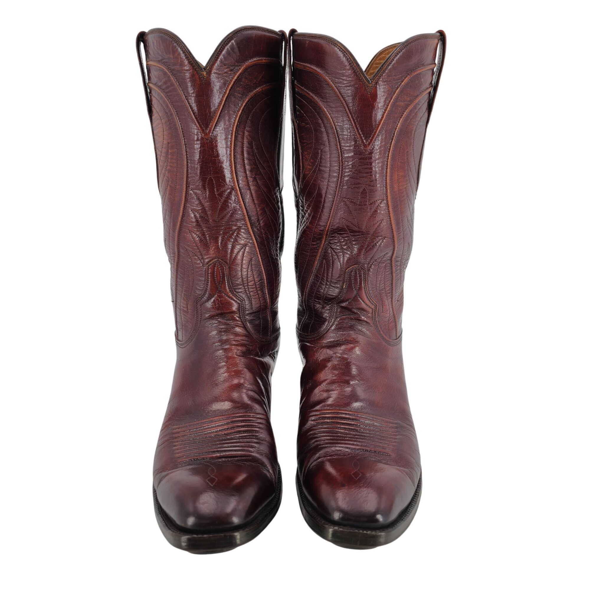 Lucchese Vintage Lucchese 1980 San Antonio French Toe Brown Mens 9C Size US 9 / EU 42 - 2 Thumbnail