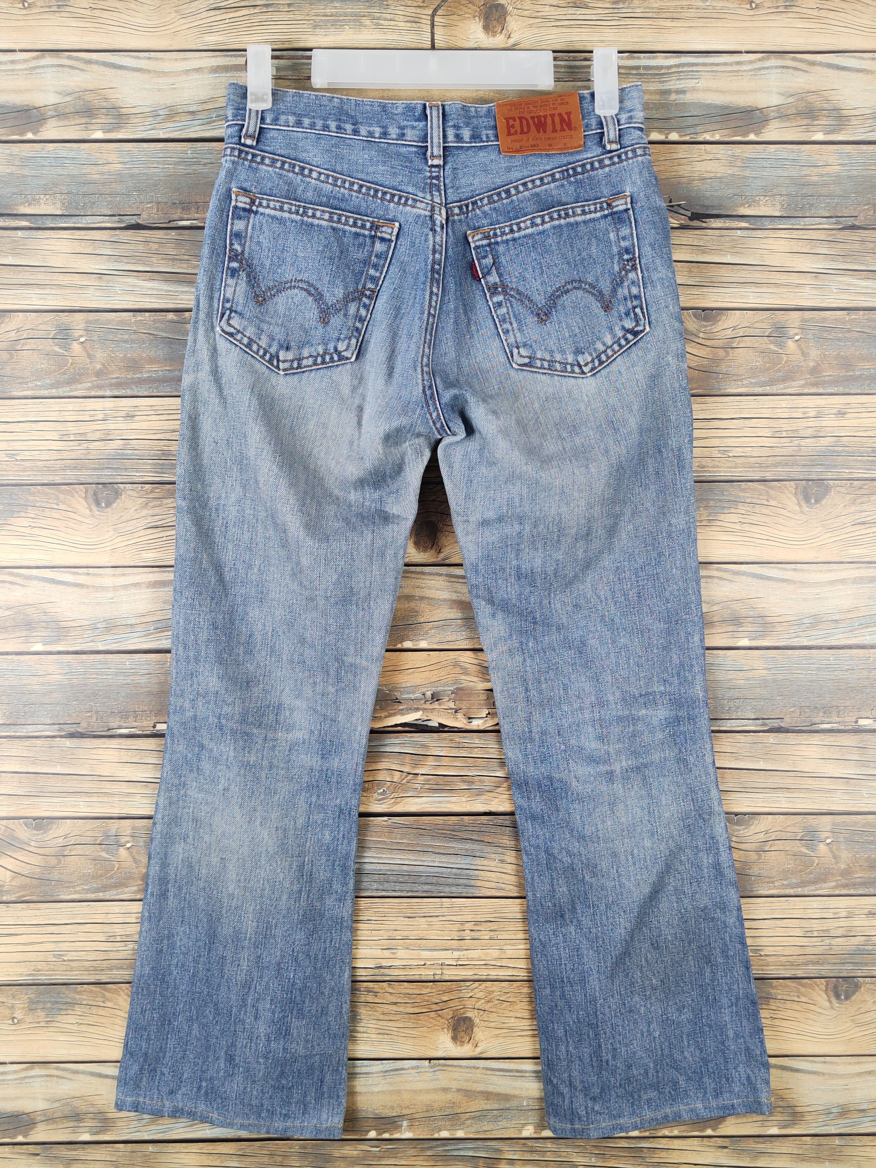 Edwin Edwin Blue Distressed Ripped denim Jeans #W1907 Size US 28 / EU 44 - 7 Thumbnail