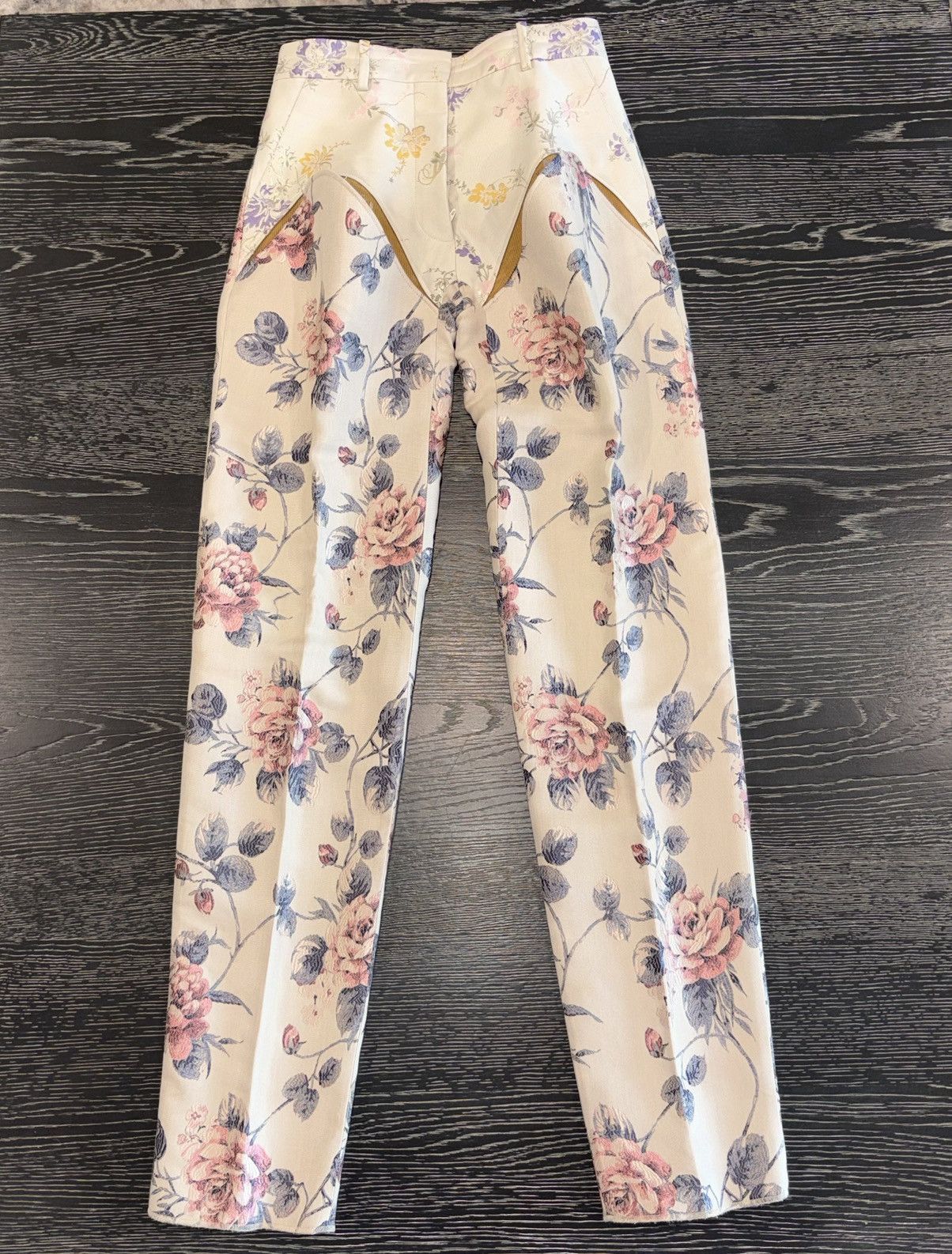 Y/Project Y/Project Floral Print Open Face Pants SIZED: S Size 31" - 1 Thumbnail