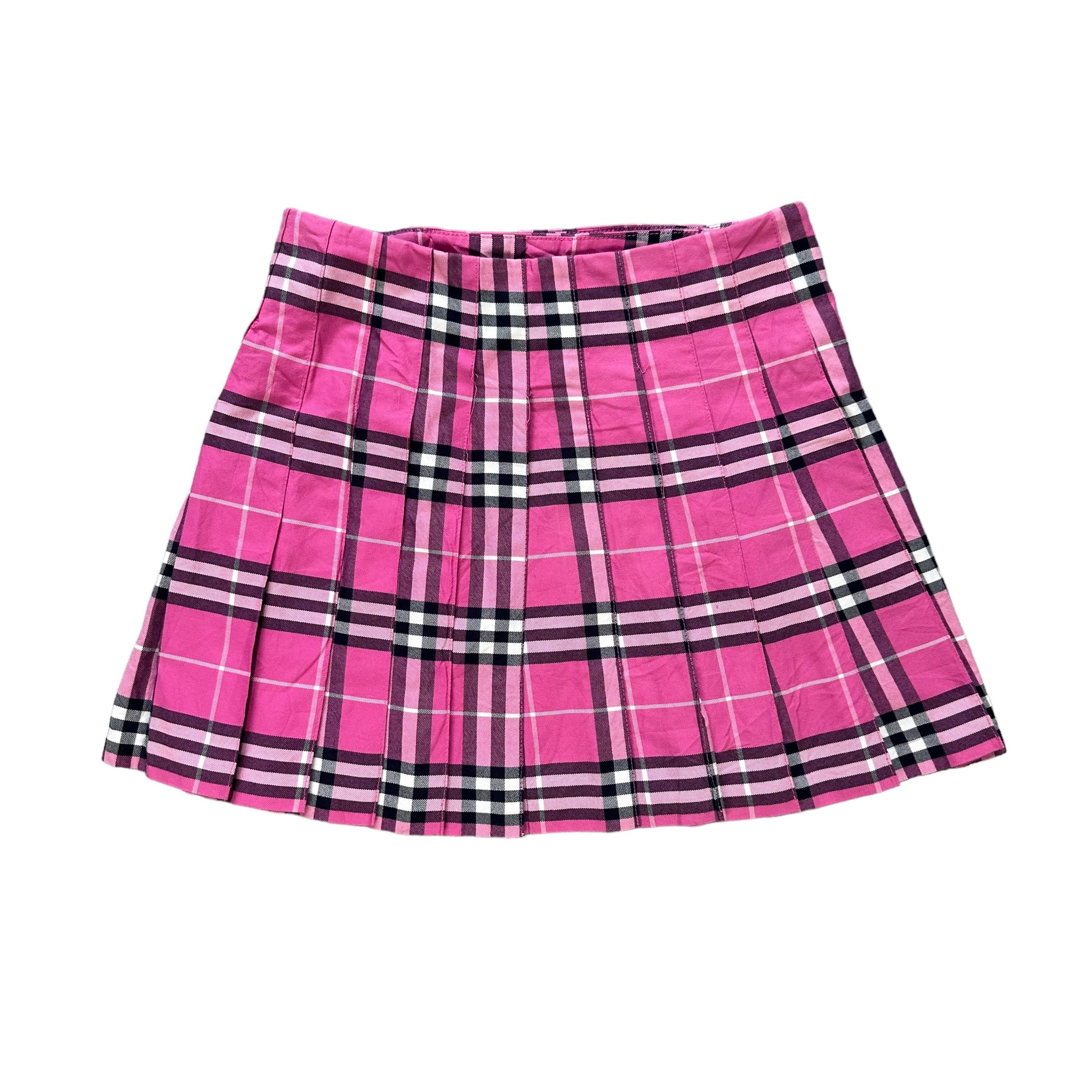 Burberry C.W.F Pink Nova Check Mini Skirt #A5-0111
