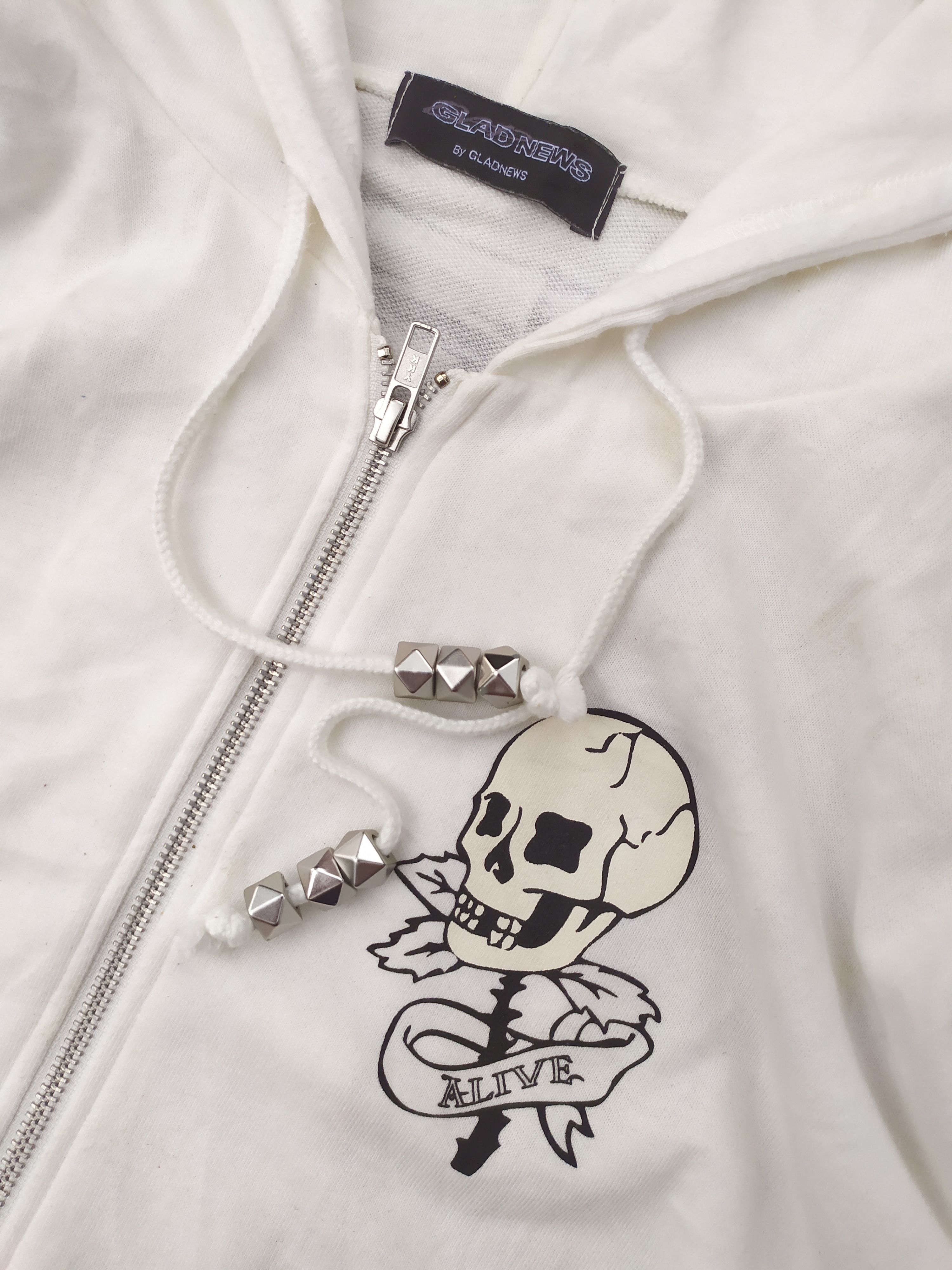 Japanese Brand Glad New Hoodie Skull Size US L / EU 52-54 / 3 - 6 Thumbnail