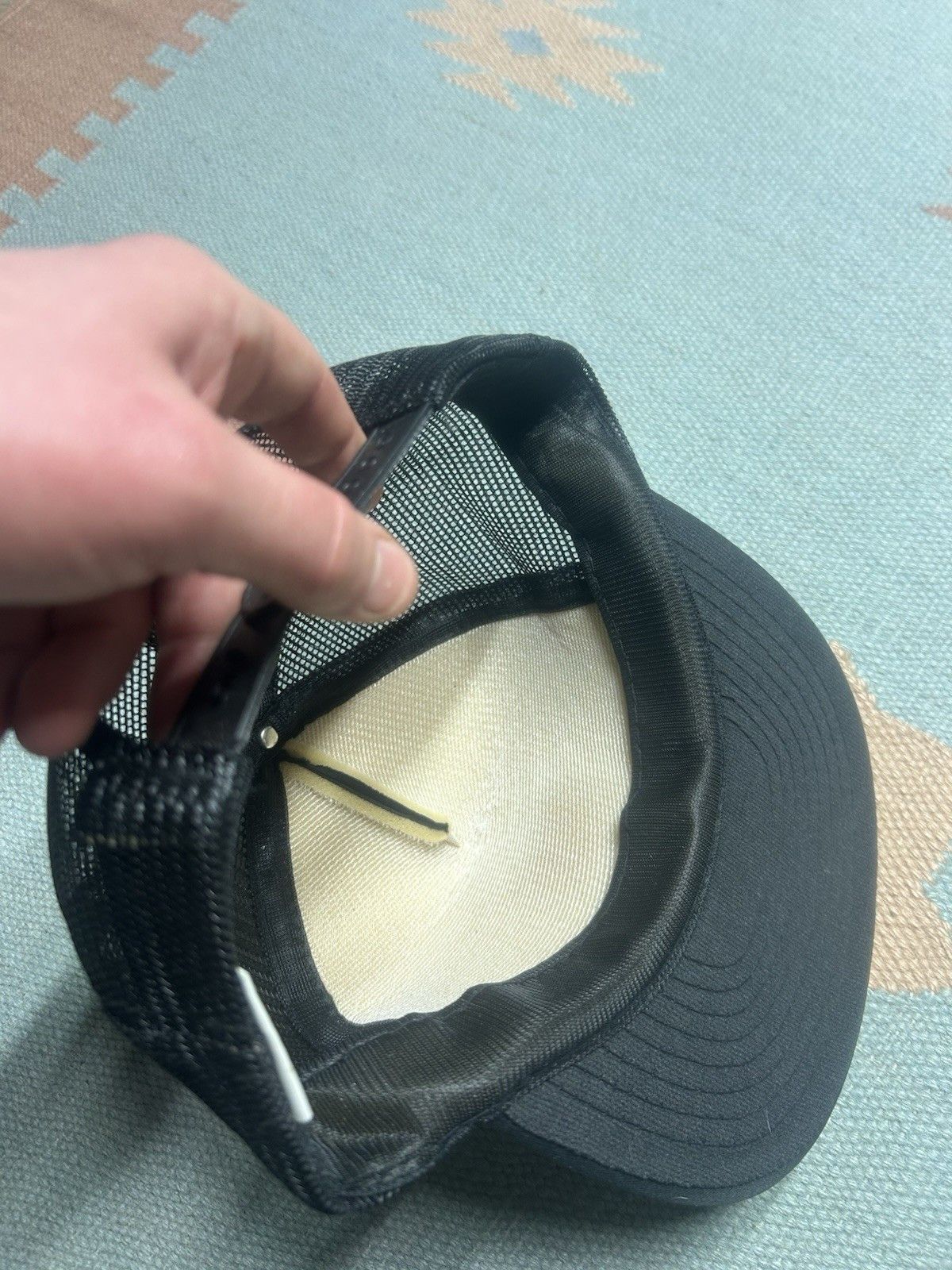 Vintage Vtg trucker hat mesh operation desert storm black snapback Size ONE SIZE - 6 Thumbnail