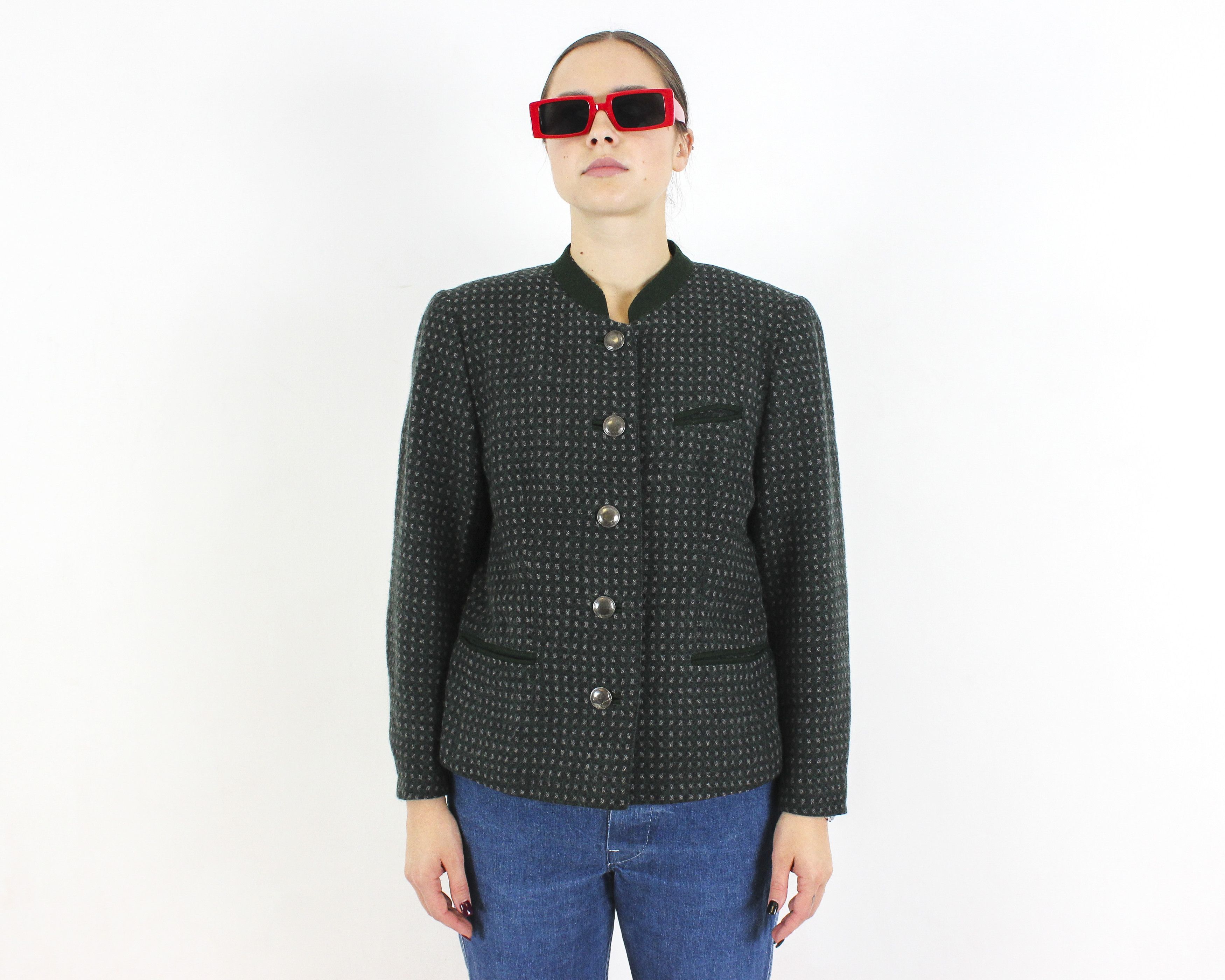 Other × Vintage H. Moser Wool Trachten Women S EU 36 Coat Blazer Jacket Size S / US 4 / IT 40 - 4 Thumbnail