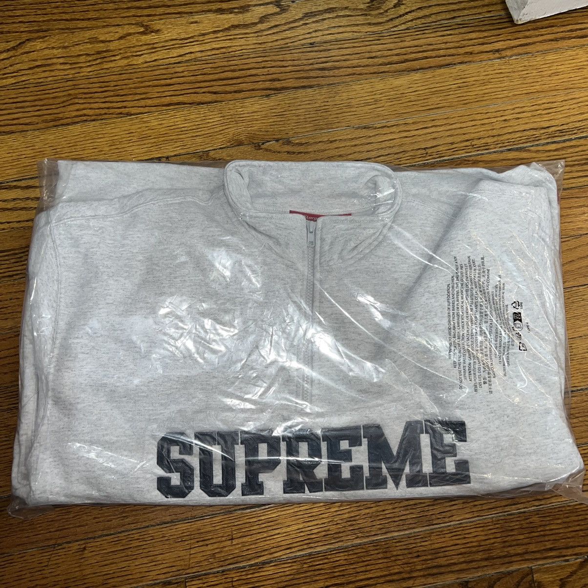 Supreme Supreme Collegiate Half Zip Pullover Ash Grey Size: XL Size US XL / EU 56 / 4 - 2 Thumbnail