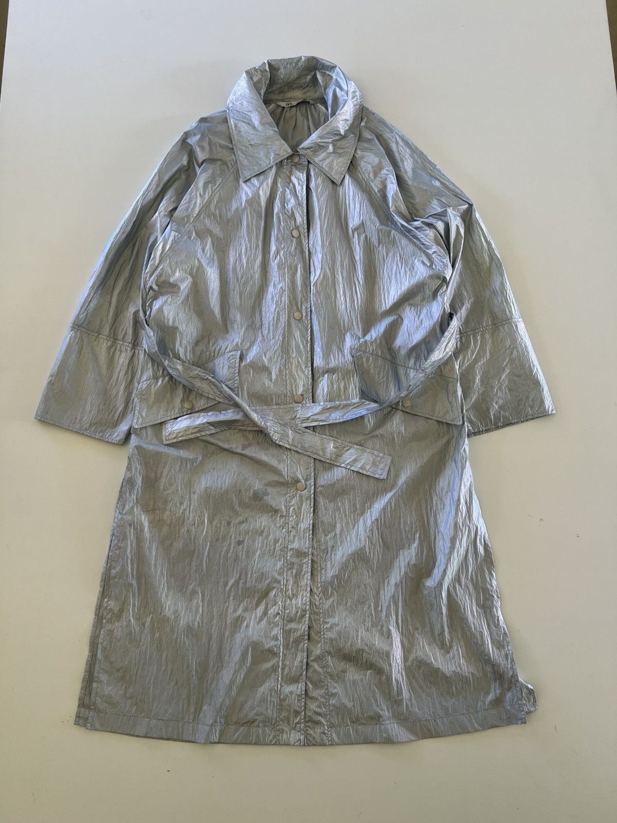 Zara Trench Coat Zara Metallic Size US M / EU 48-50 / 2 - 1 Thumbnail