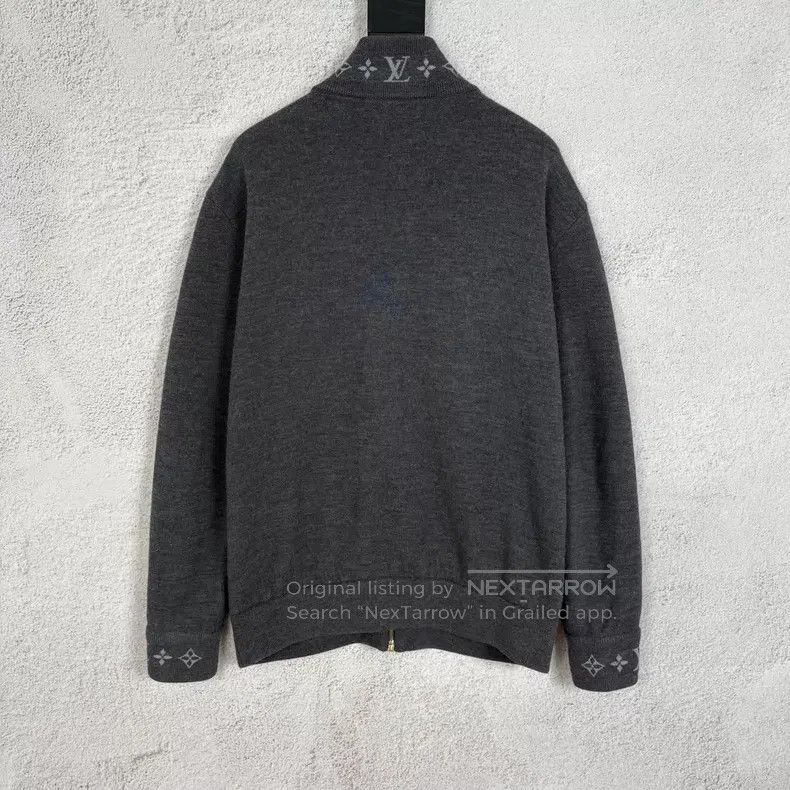 Louis Vuitton Louis Vuitton New jacquard wool knit zipper jacket Size US M / EU 48-50 / 2 - 2 Thumbnail
