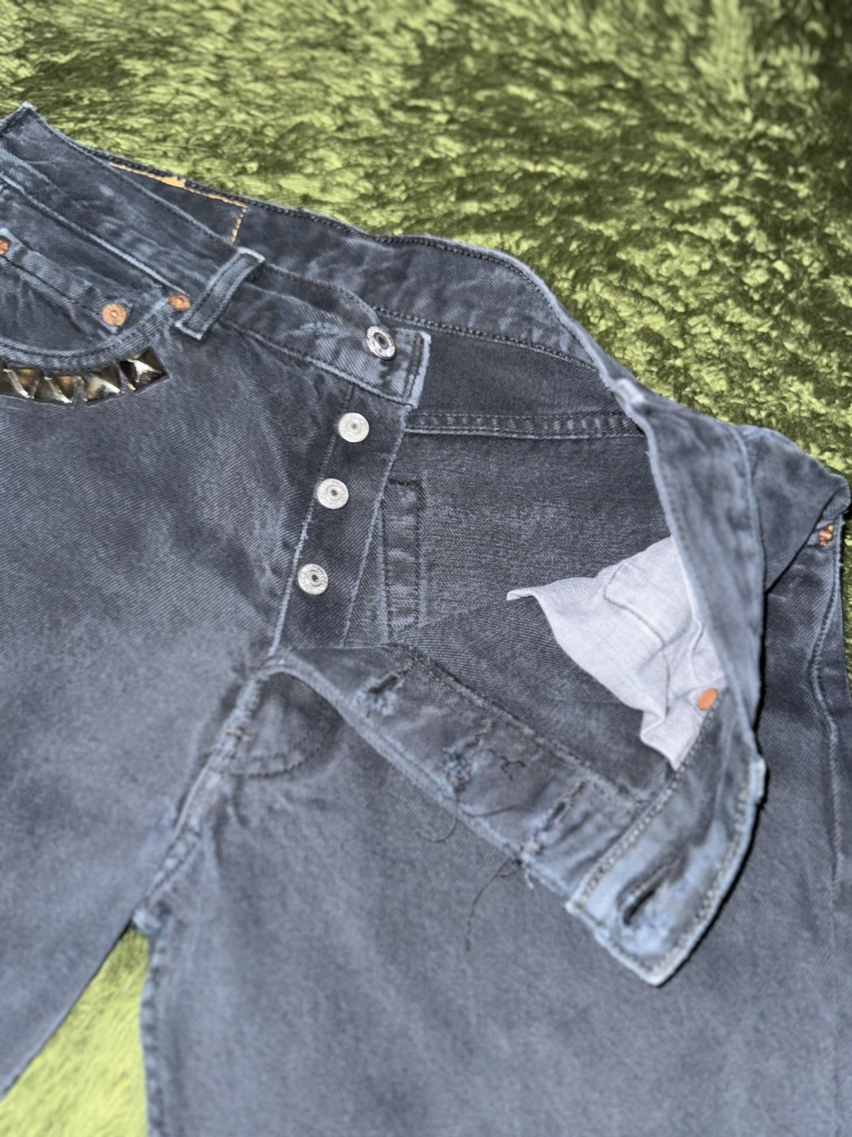 Levi's [W30/L32] Levi’s 501 Europe Custom Dyed Denim Pants Black Size US 30 / EU 46 - 3 Thumbnail
