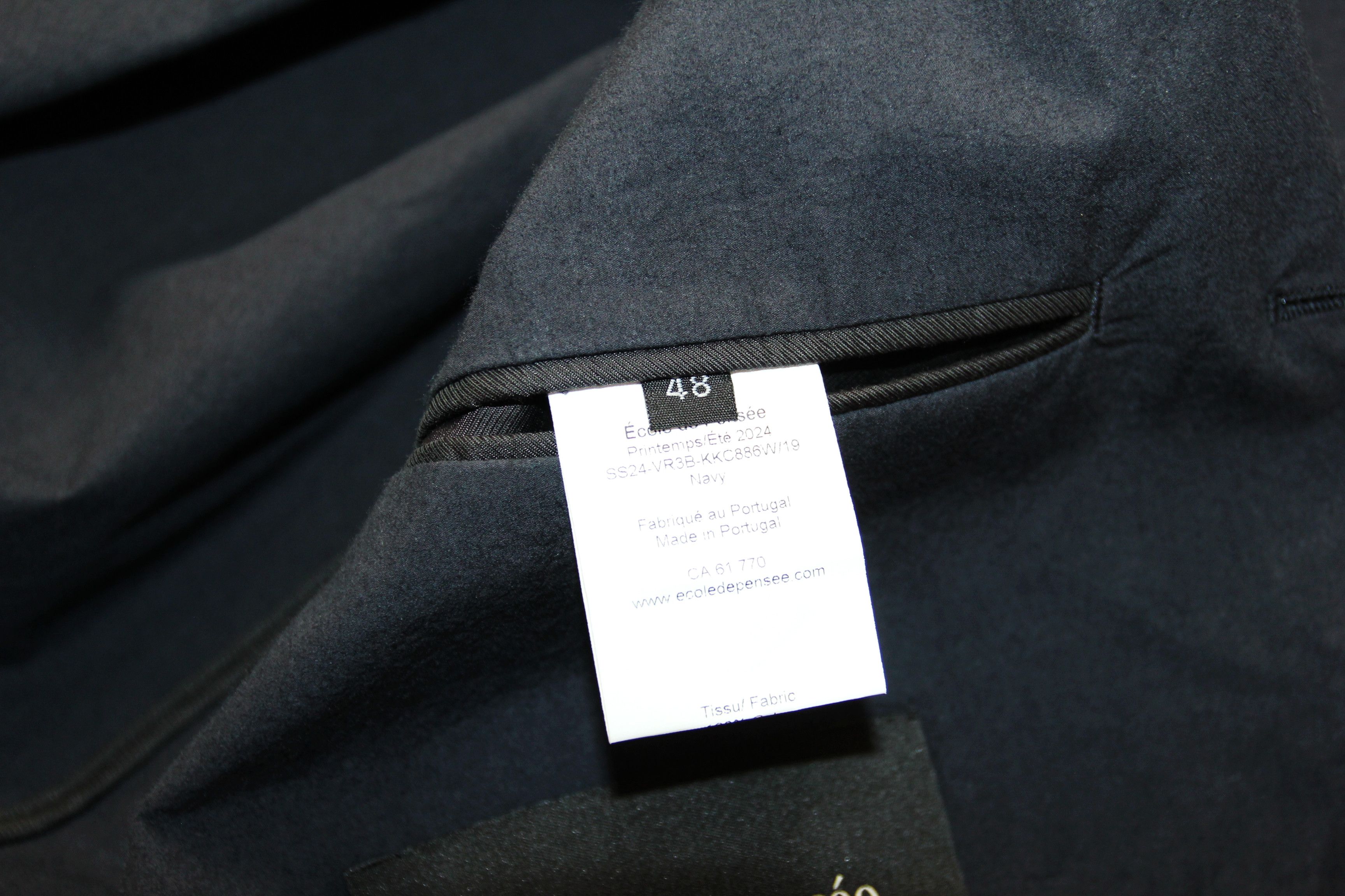 Other BNWT SS24 ECOLE DE PENSEE NAVY POPLIN JACKET 48 Size US M / EU 48-50 / 2 - 9 Thumbnail