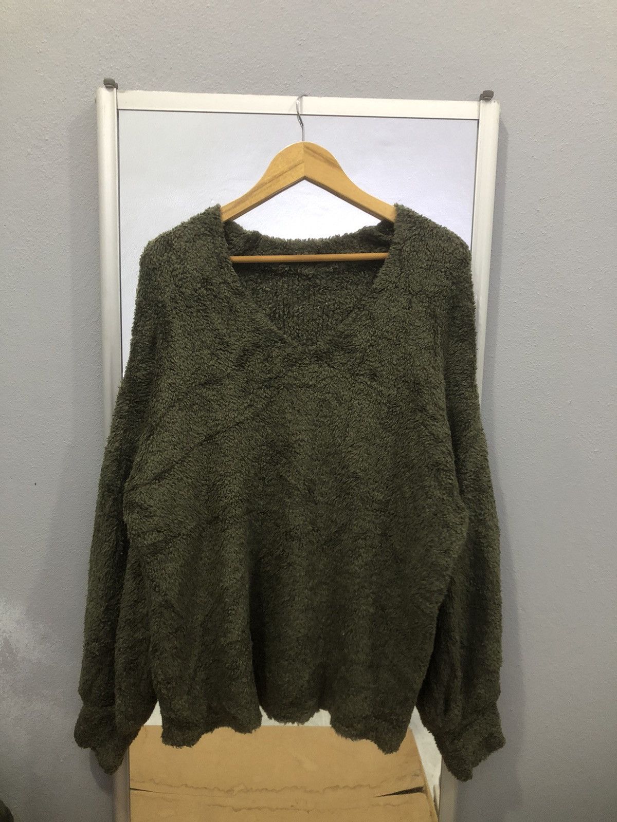 Japanese Brand × Vintage Ray beams knit fleece baggy jumper Size XL / US 12-14 / IT 48-50 - 1 Thumbnail