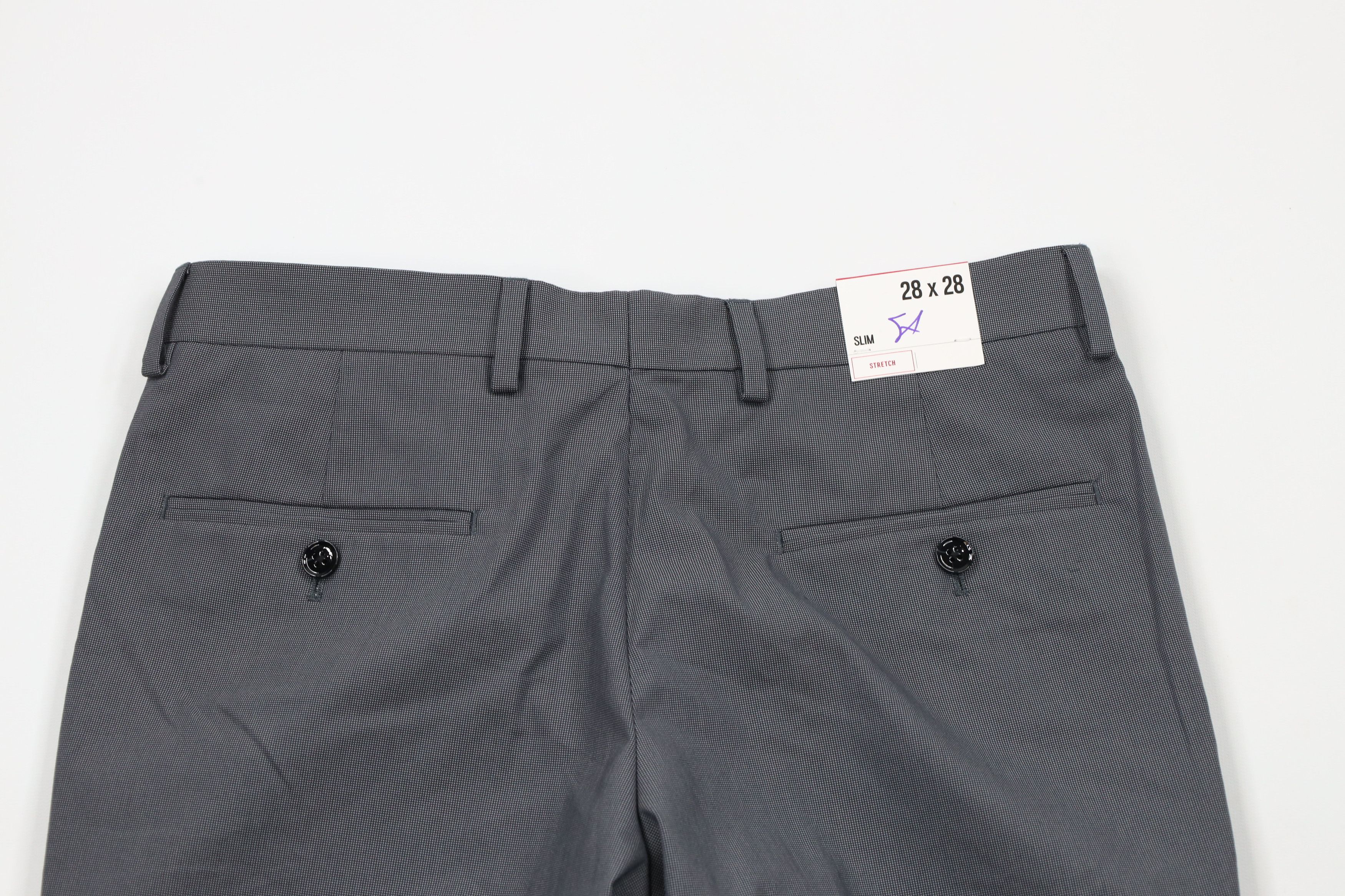 Express × Vintage New Express Stretch Flat Front Chino Pants Trousers Slacks Size 28" / US 6 / IT 42 - 9 Thumbnail