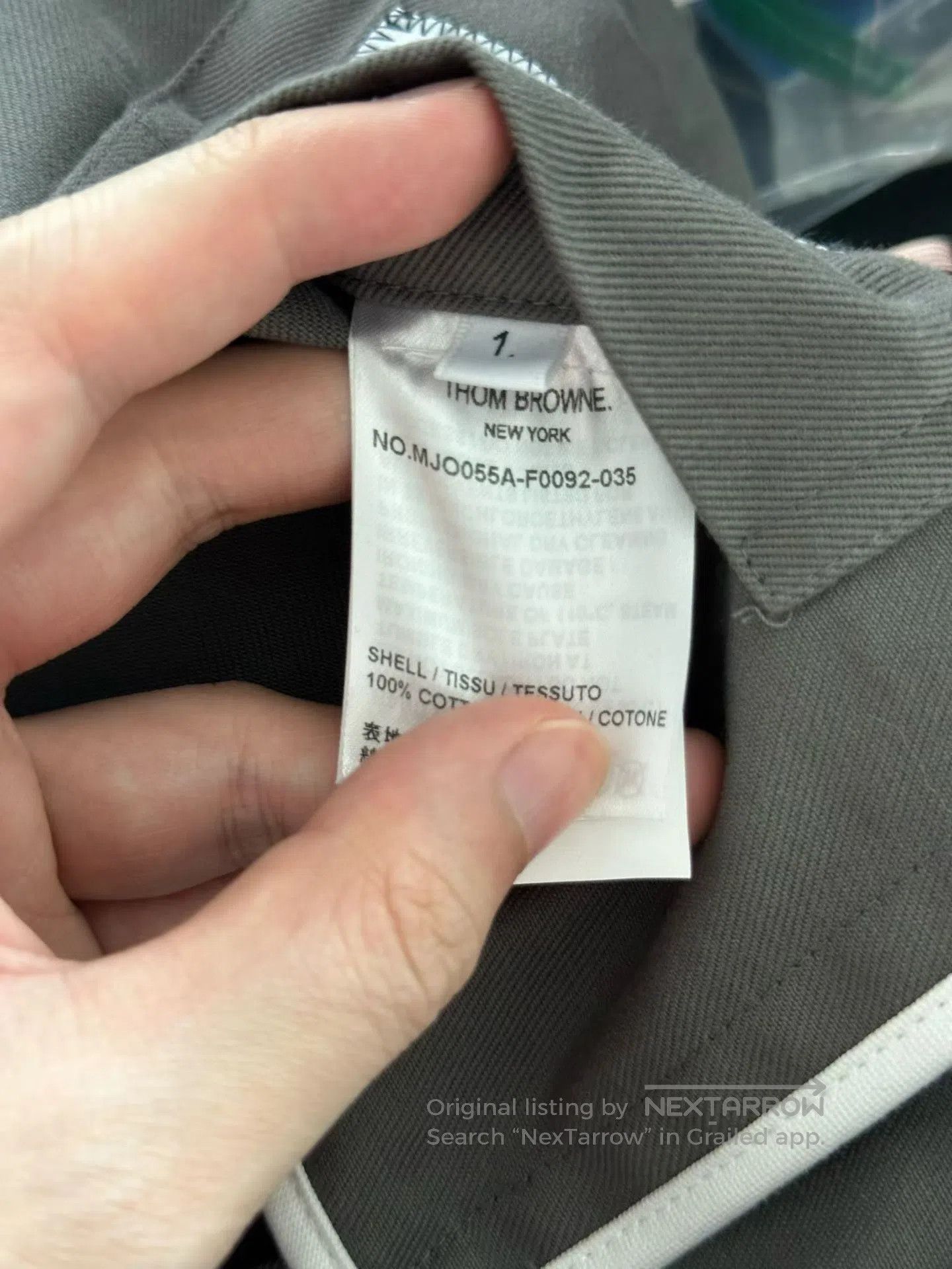Thom Browne Thom Browne Shirt jacket with double sleeve logos| Size US S / EU 44-46 / 1 - 4 Thumbnail