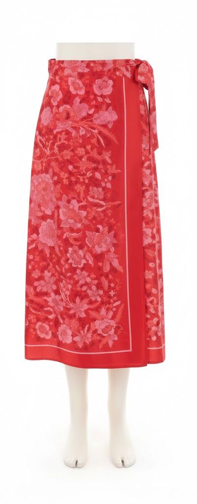 Gucci oc11z1125 Skirt Flora On Twill Prt in Red Size 25" / US 0 / IT 36 - 2 Thumbnail