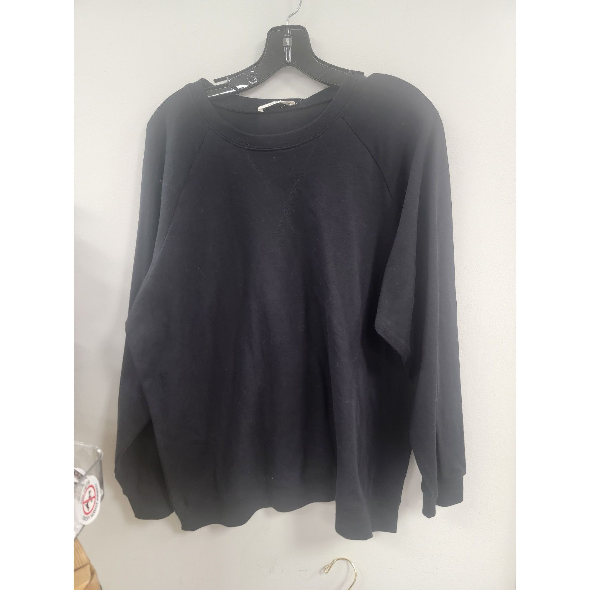 Other Zenana Black Long Sleeve Cotton Pullover Sweatshirt L Size L / US 10 / IT 46 - 2 Thumbnail