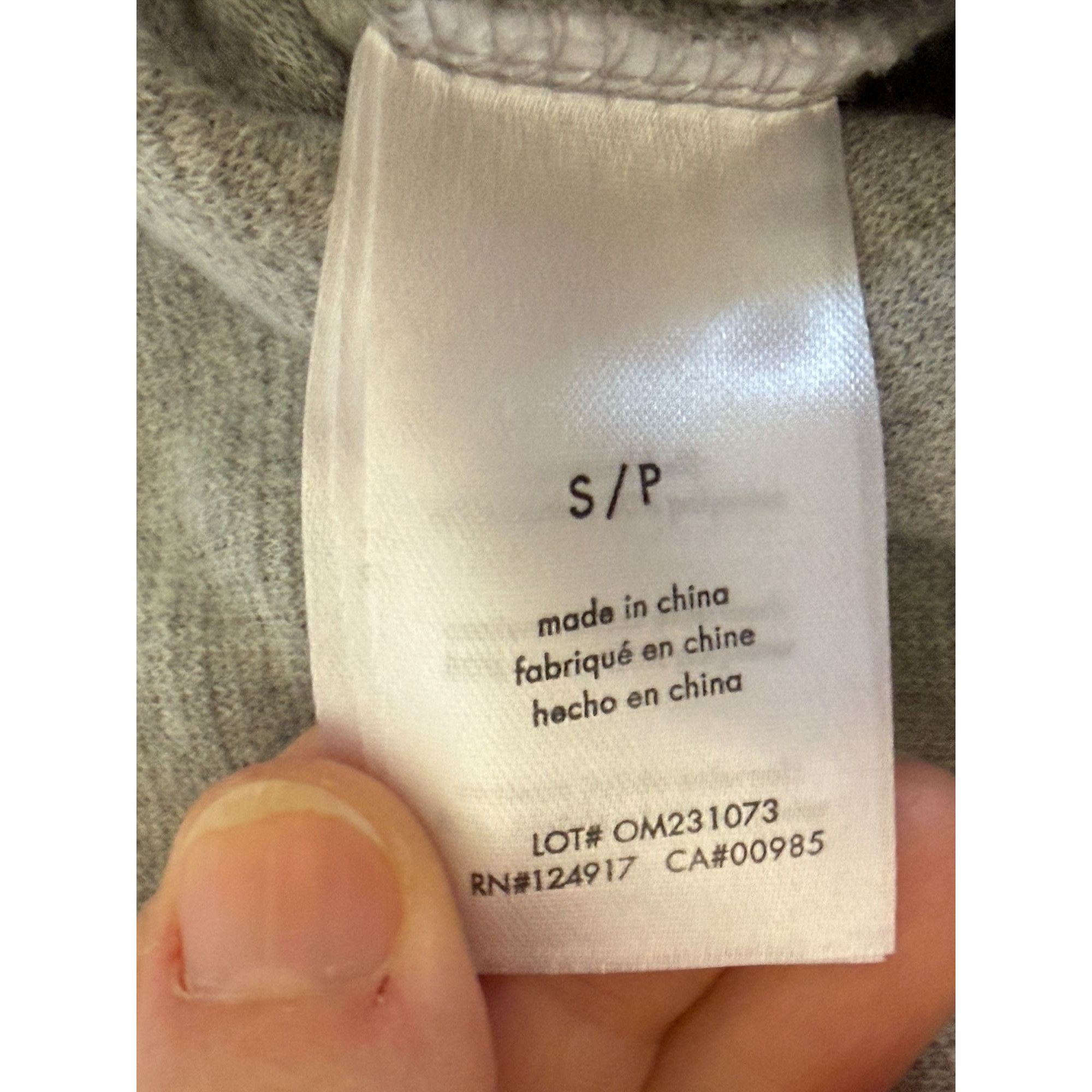 Onia Onia Gray Waffle Knit Jogger Pants Small Cotton Blend Size S Size 25" / US 0 / IT 36 - 8 Thumbnail