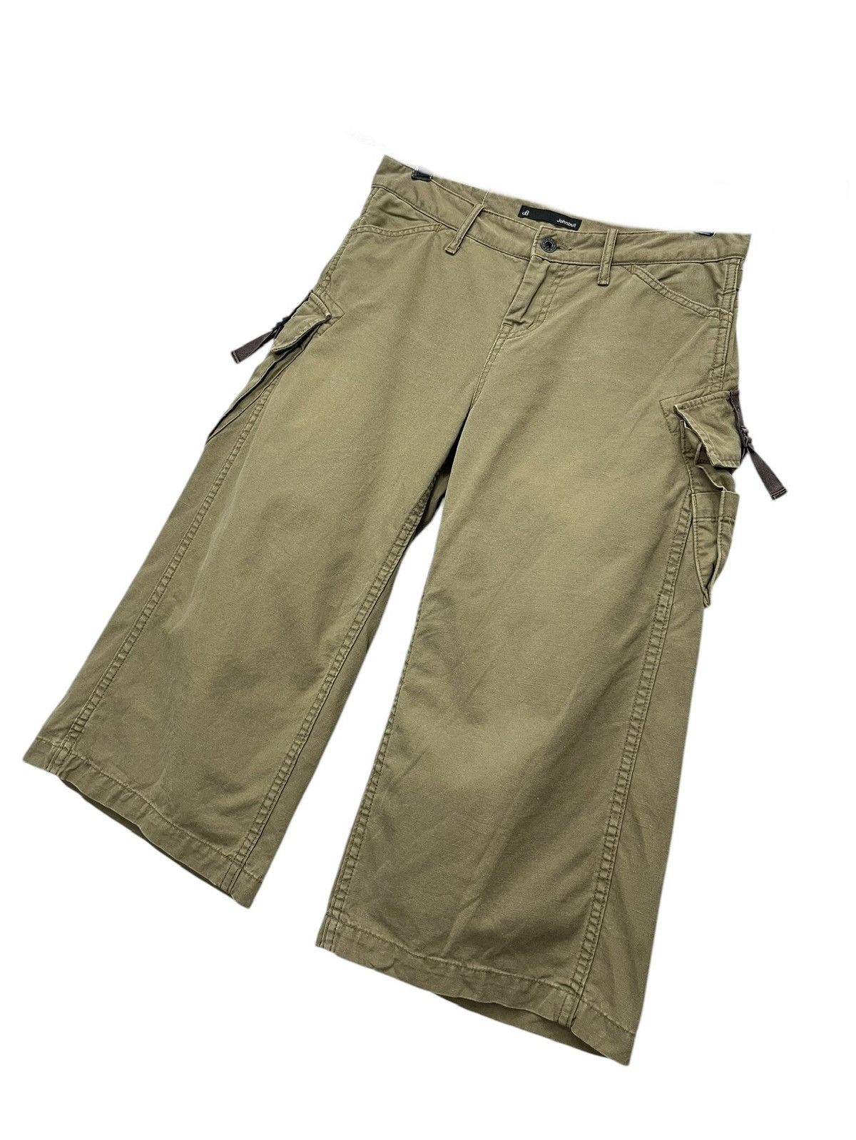 Johnbull 🔥Vintage JOHNBULL Bondage Military Streetwear Baggy Shorts Size US 30 / EU 46 - 4 Thumbnail