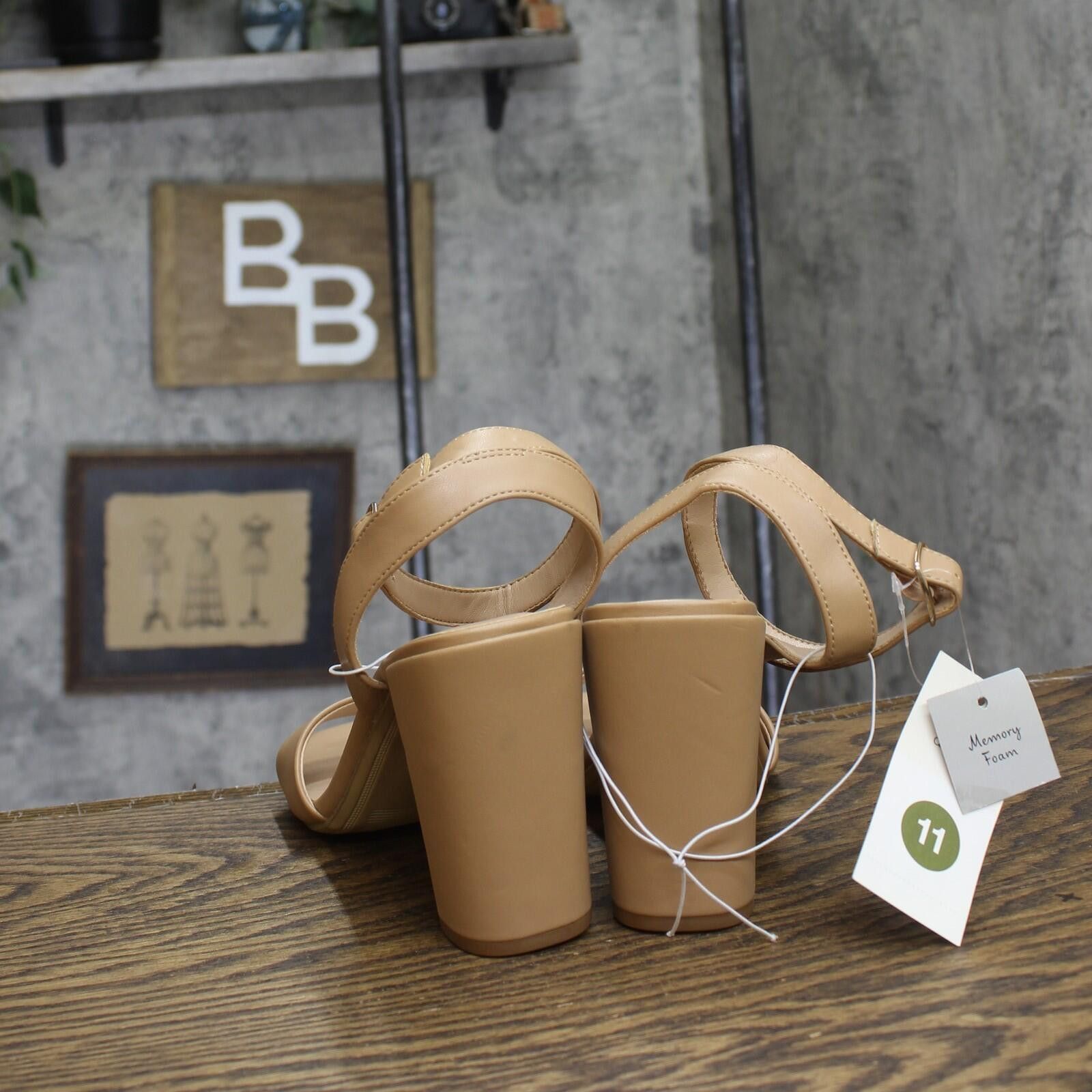 Other Nwt A New Day Womens Block Sal Heels 83821288 Tan Brown 11m Size US 11 / IT 41 - 4 Thumbnail