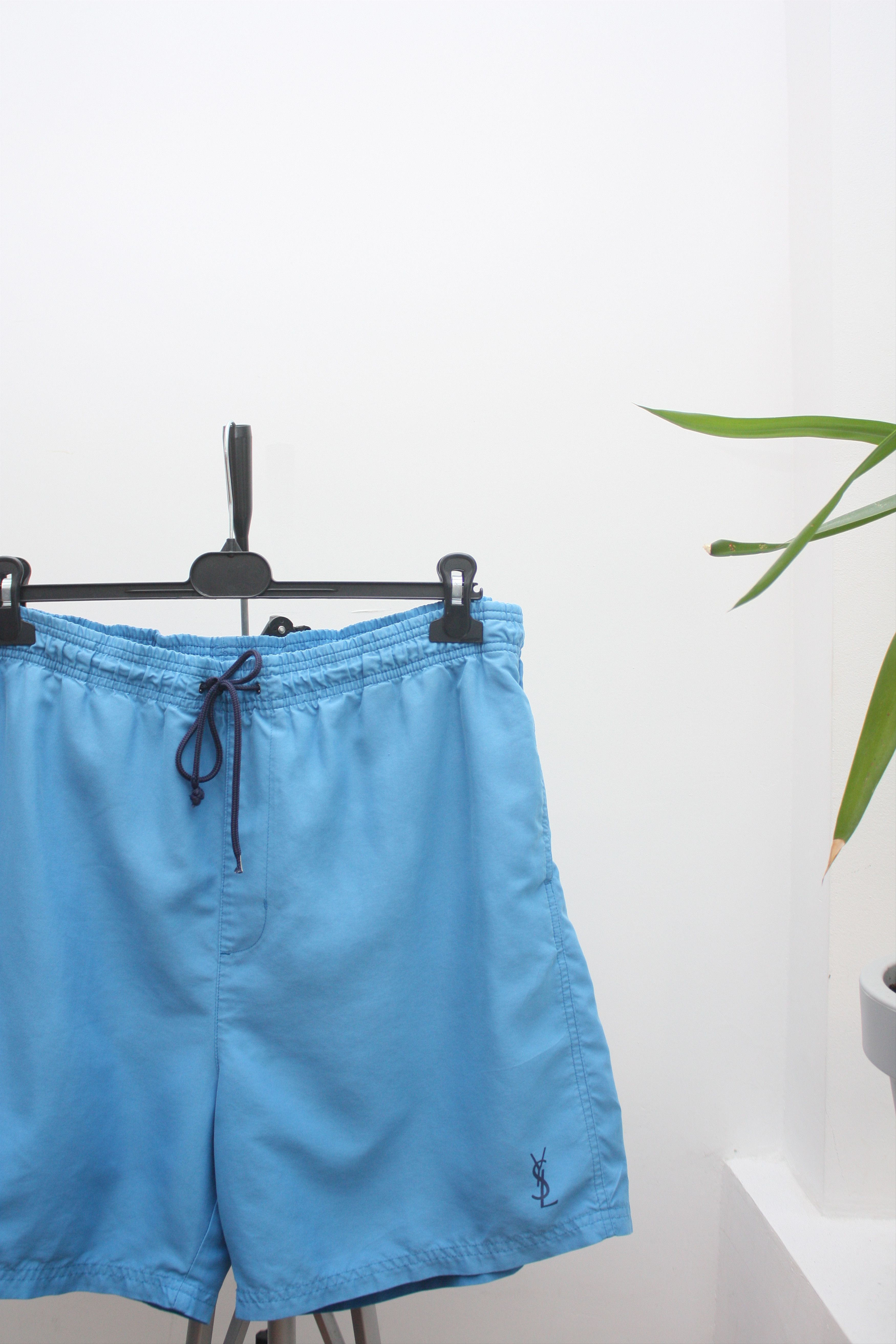 Yves Saint Laurent Vintage Blue Swim Shorts Men's XL