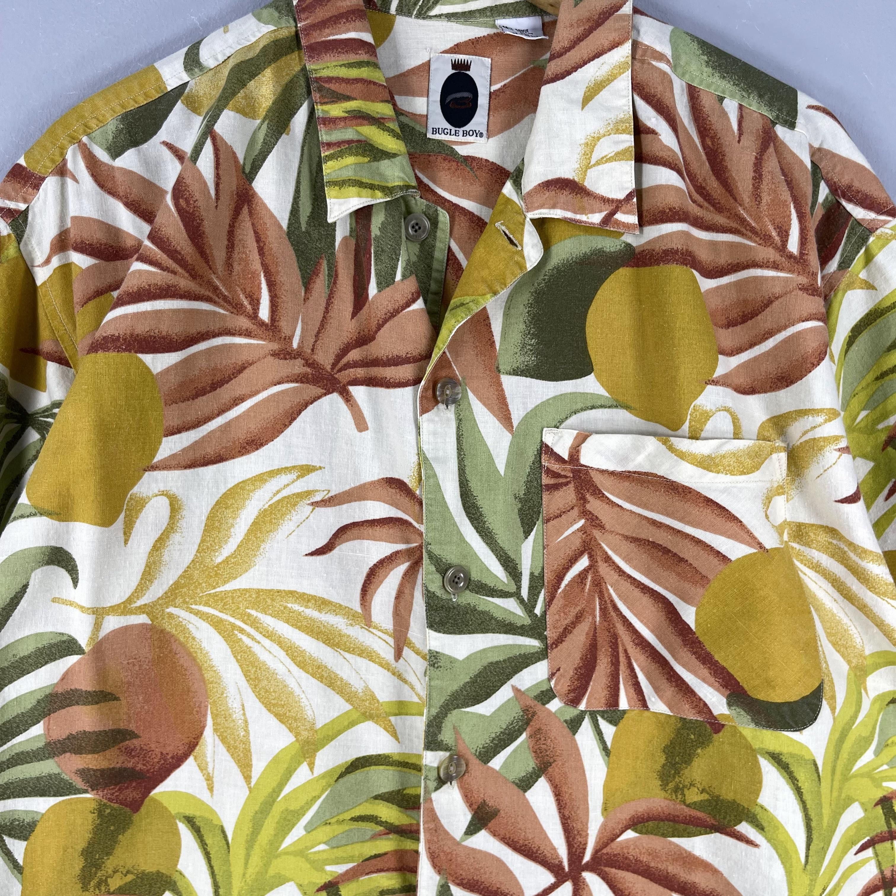 Bugle Boy BUGLE BOY Abstract Tropical Hawaii Floral Motive Aloha Shirt Size US XL / EU 56 / 4 - 2 Thumbnail