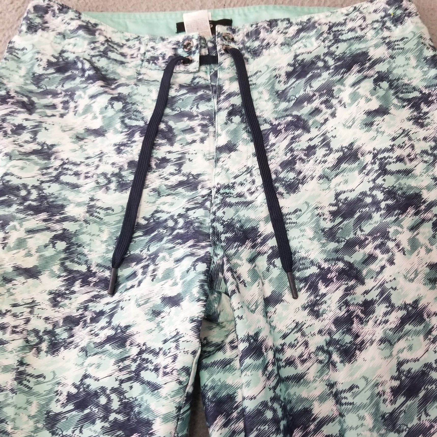 Nike Nike Swim Trunks Mens 30 Blue Print Board Shorts Swiming Bathing Suit Pool Surf Mens Size US 30 / EU 46 - 3 Thumbnail