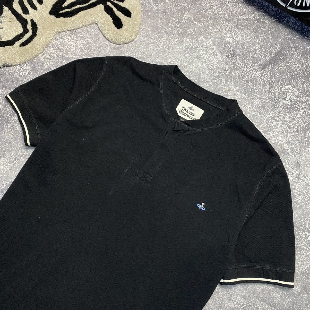 Vivienne Westwood Luxury Vivienne Westwood Small Logo Basic black tee Size US XL / EU 56 / 4 - 2 Thumbnail