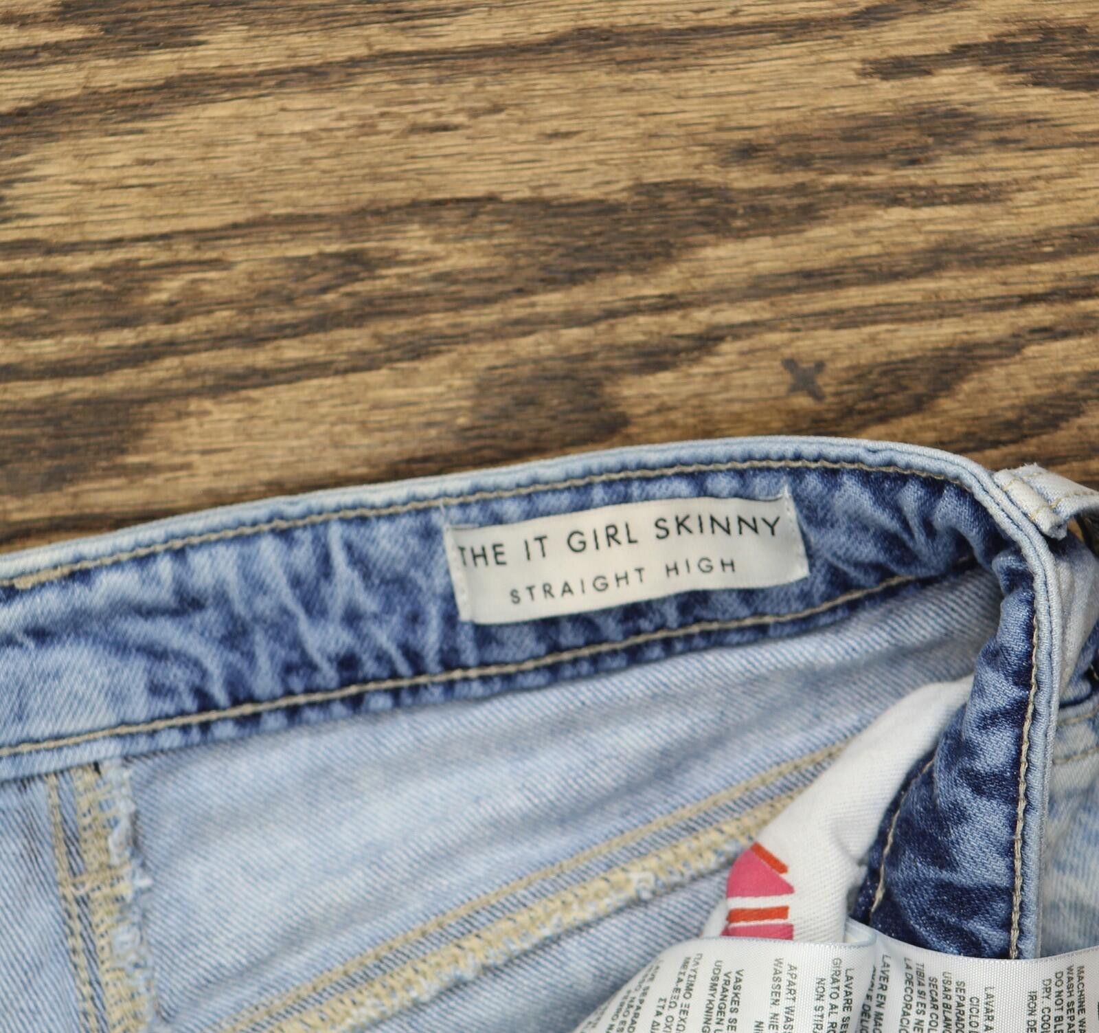 Guess Guess 81 It Distressed Skinny High Rise Jeans Light Blue 25 Size 25" / US 0 / IT 36 - 7 Thumbnail