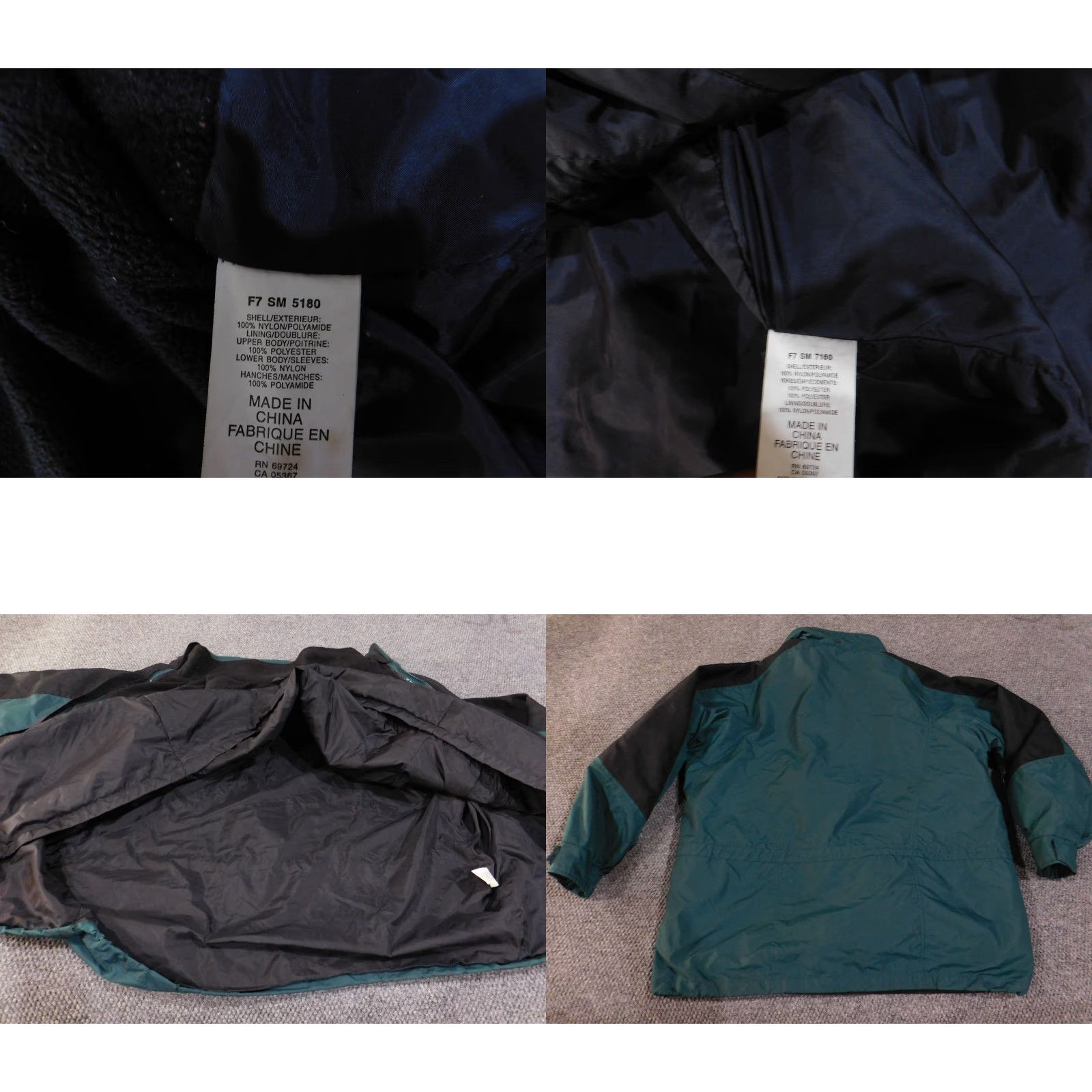 Doublet VINTAGE Columbia Jacket Mens XL Green Black Double Whammy Parka Outdoor Coat 90s Size US XL / EU 56 / 4 - 8 Thumbnail