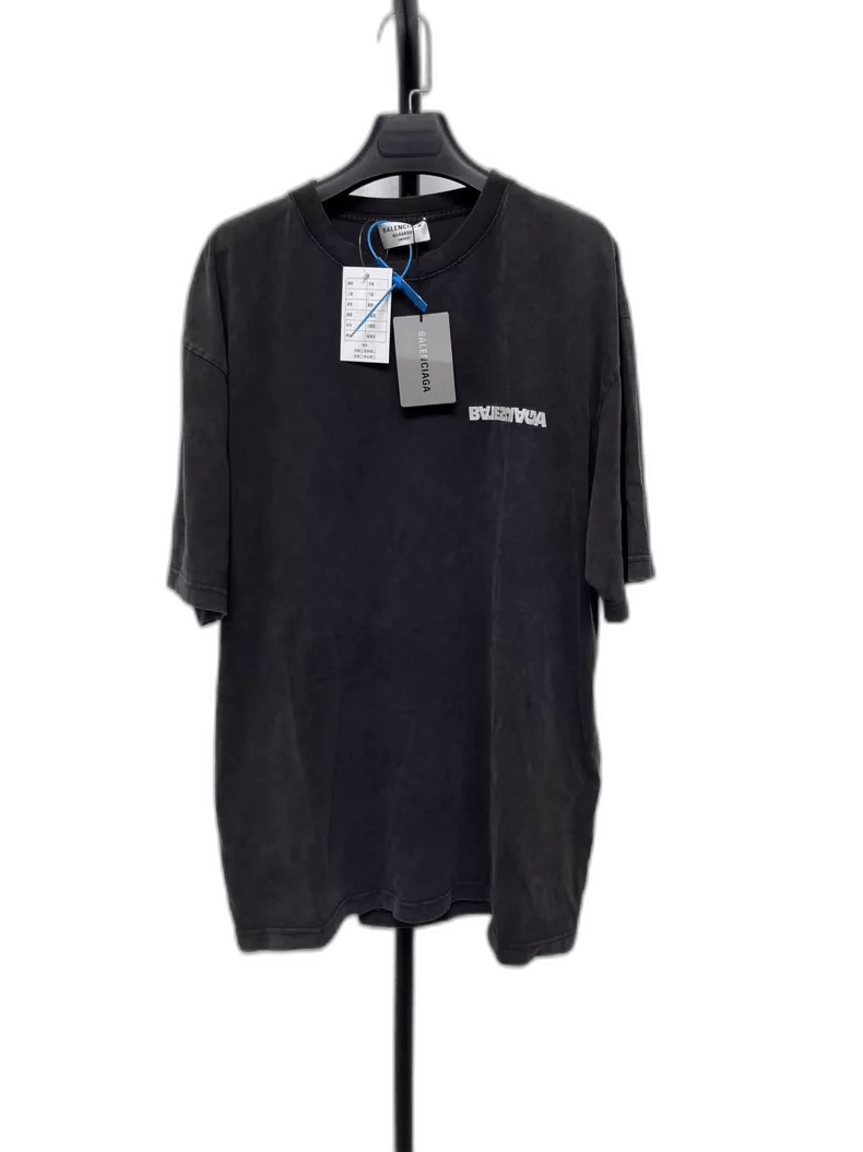 Balenciaga Black Logo Short Sleeve T-Shirt