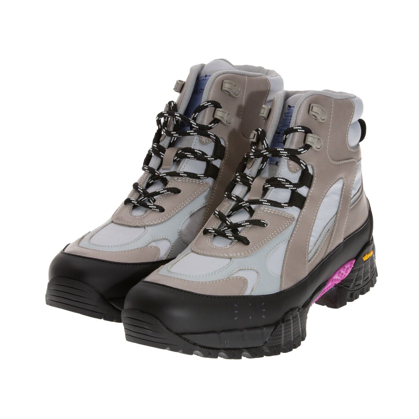 Alexander McQueen MCQ BY ALEXANDER MCQUEEN Grow Up Lace Up Boots Light Gray Size US 11 / EU 44 - 3 Thumbnail