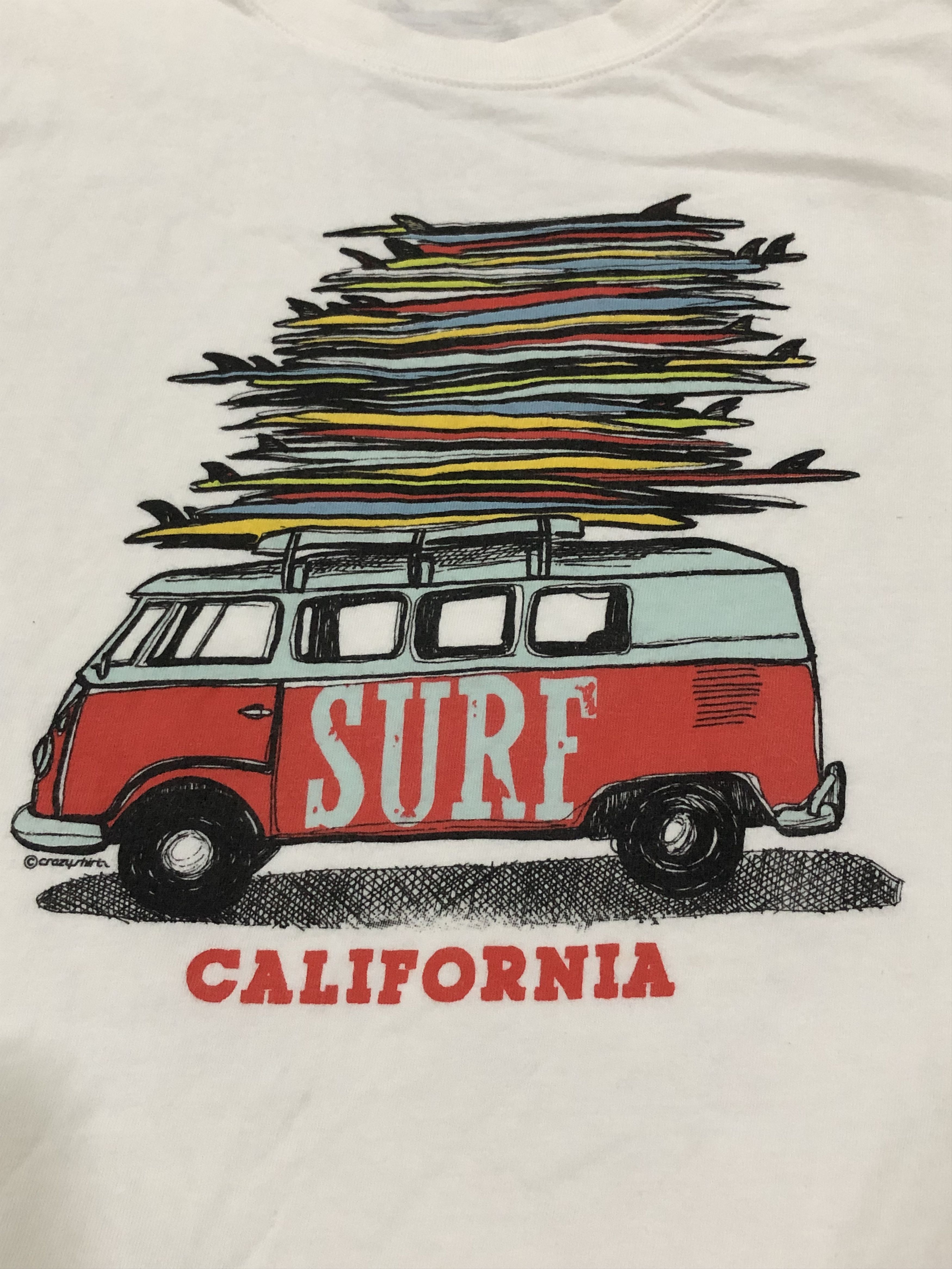 Vintage Vintage Crazy Shirts Surf California Tshirt Size US L / EU 52-54 / 3 - 3 Thumbnail