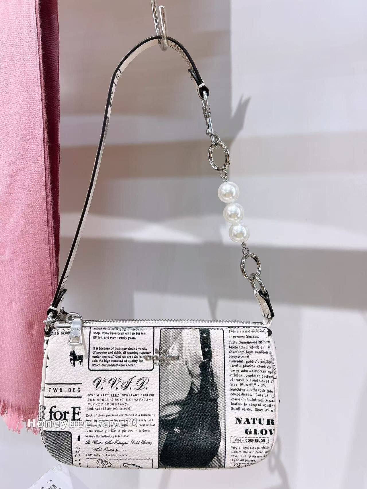 Coach Nwt Coach CDC27 Nolita 19 With Newspaper Print Size ONE SIZE - 4 Thumbnail