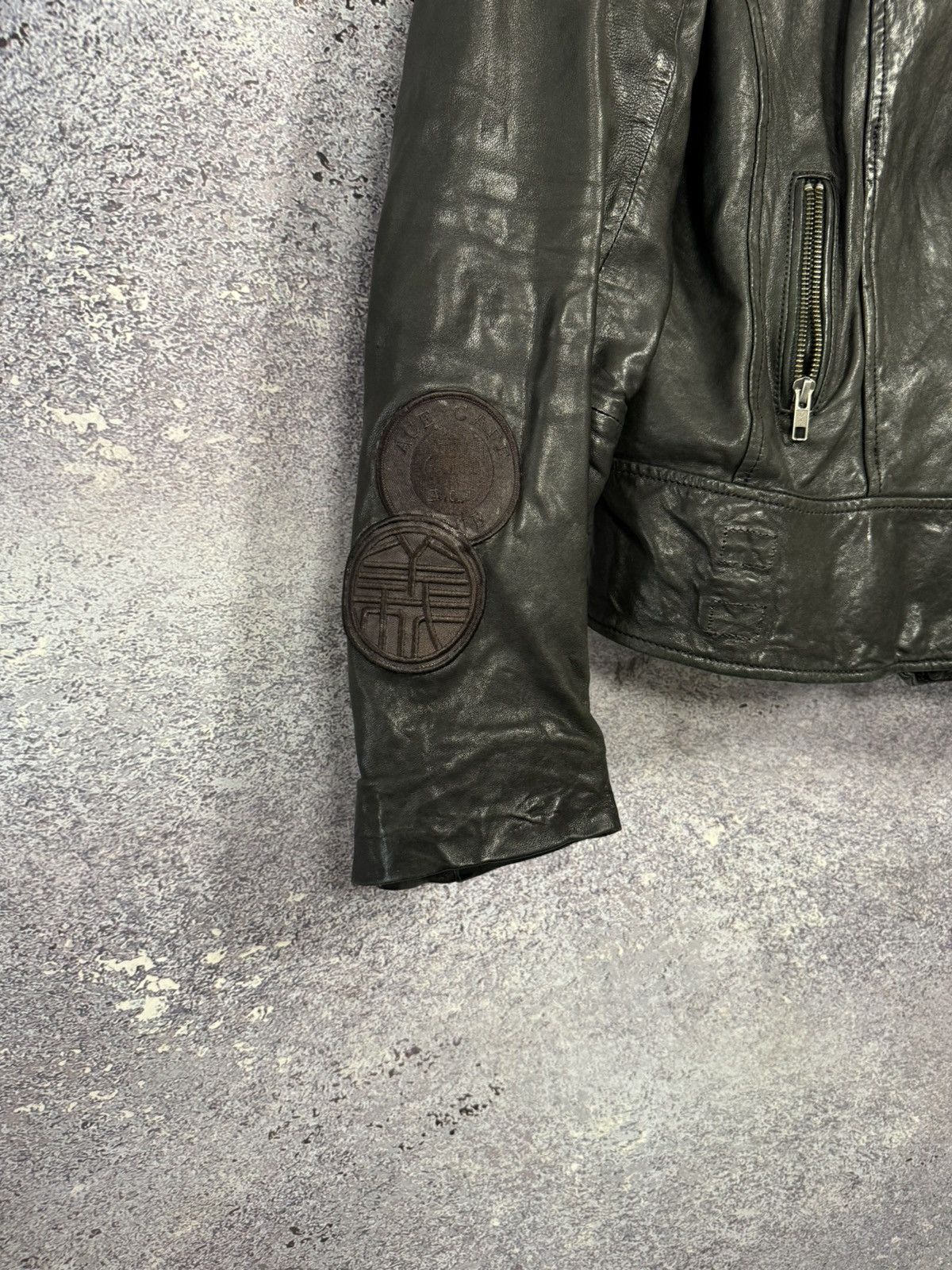 Allsaints All Saints Leather Jacket Women’s Uk 14 Black Lamb Papin Size L / US 10 / IT 46 - 6 Thumbnail