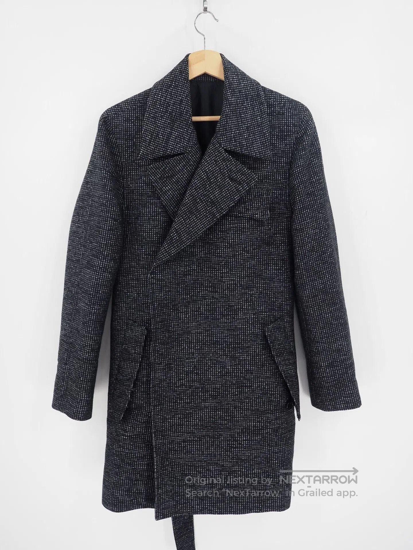 Balenciaga Balenciaga FW13 Black Gray Blend Coat. Size US L / EU 52-54 / 3 - 2 Thumbnail