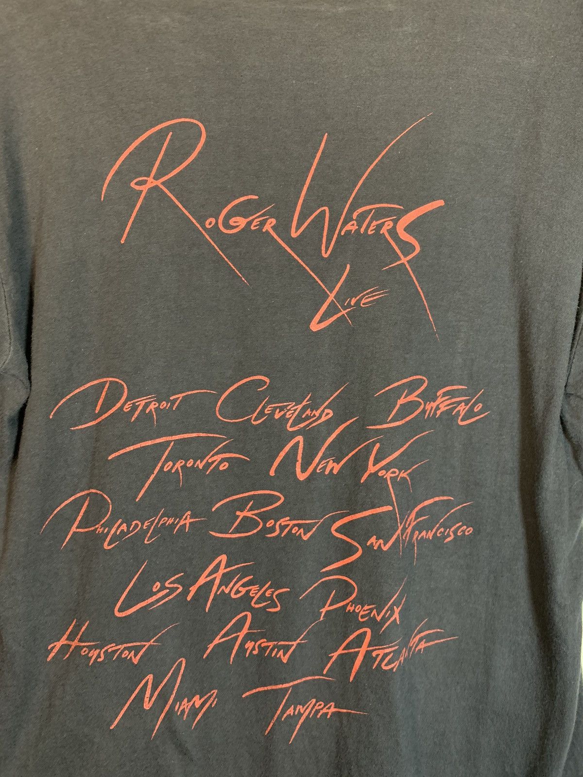 Band Tees × Pink Floyd × Vintage RARE* Vintage 1984 Roger Waters Pros Cons Hitch Hiking Shirt Size US L / EU 52-54 / 3 - 4 Thumbnail