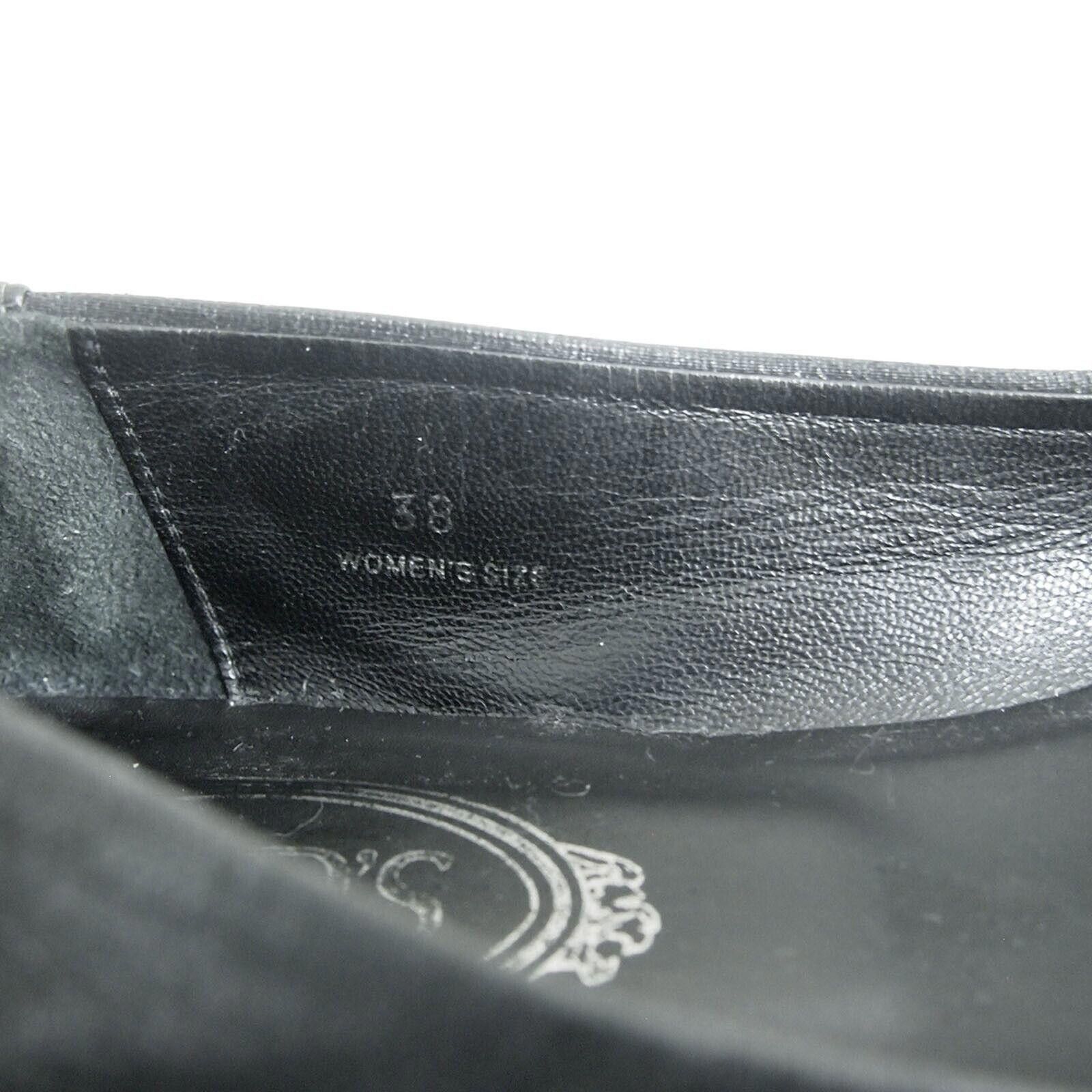 Tod's Tod's Flats Black Suede Waxed Linen Womens EU 38 US 8 Size US 8 / IT 38 - 9 Thumbnail