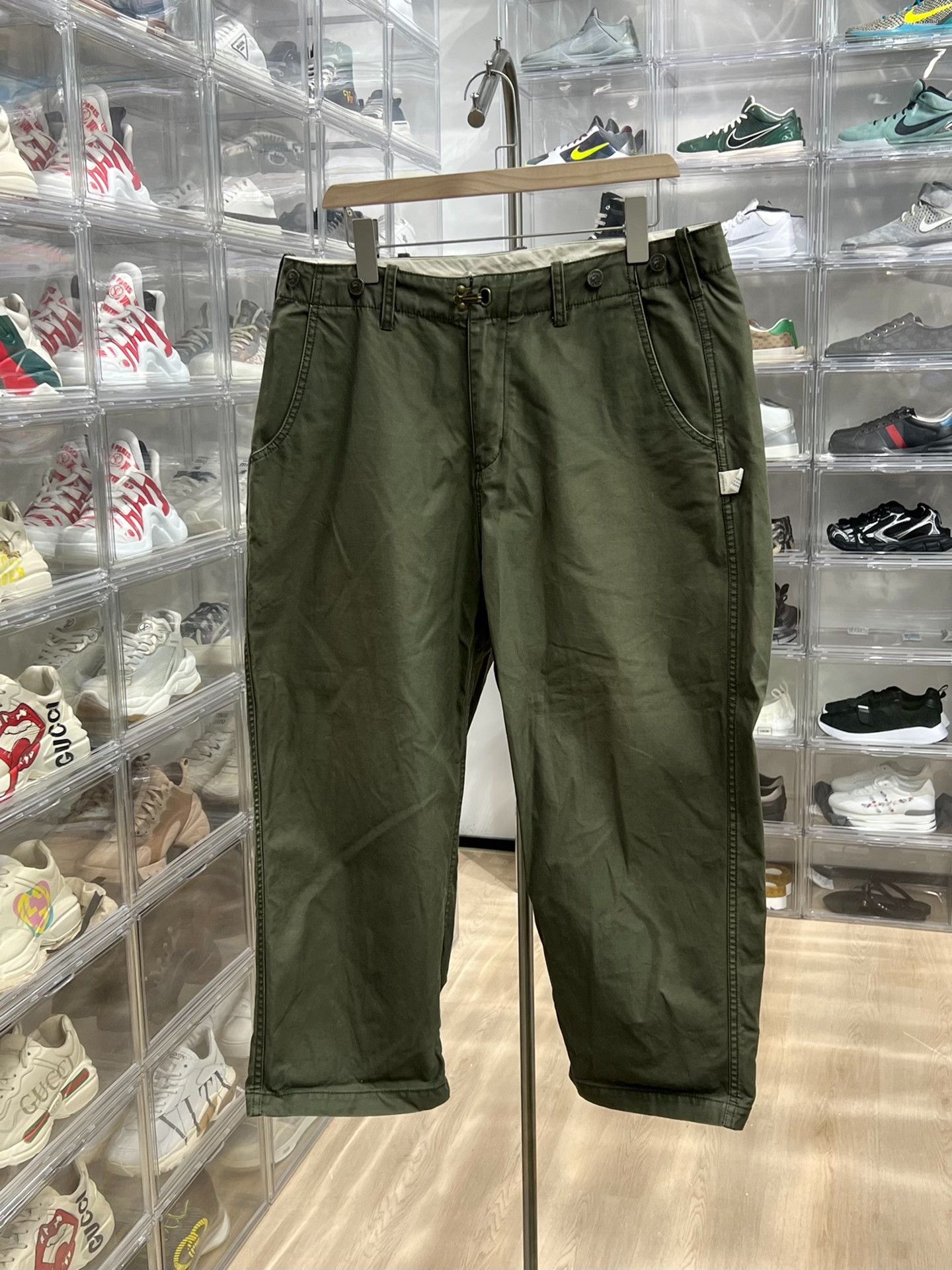 Madness Madness Cargo Green Casual Pants 32 Men Size US 32 / EU 48 - 1 Thumbnail