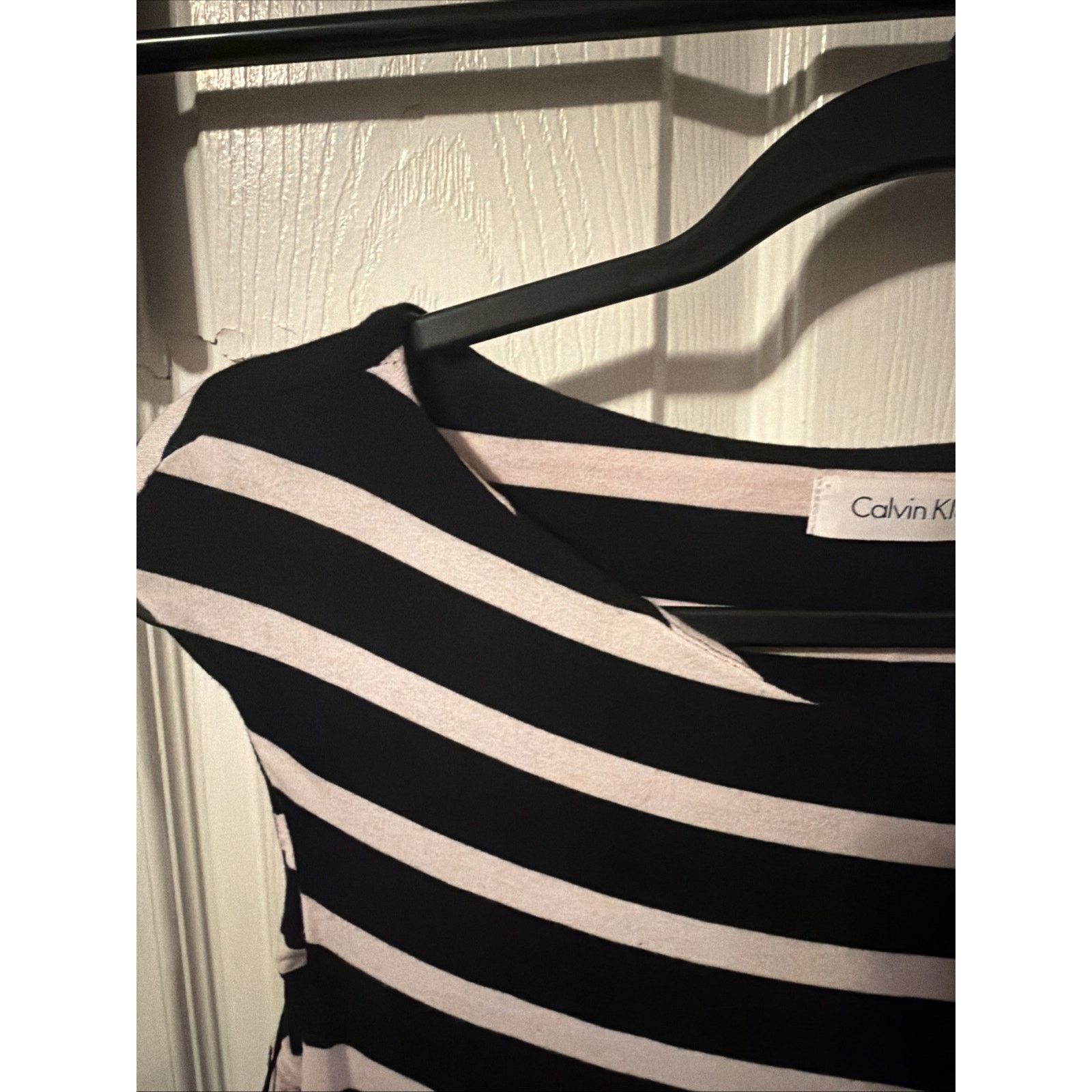 Calvin Klein Calvin Klein Women's Sleeveless Dress Small Striped Navy Size S / US 4 / IT 40 - 6 Thumbnail