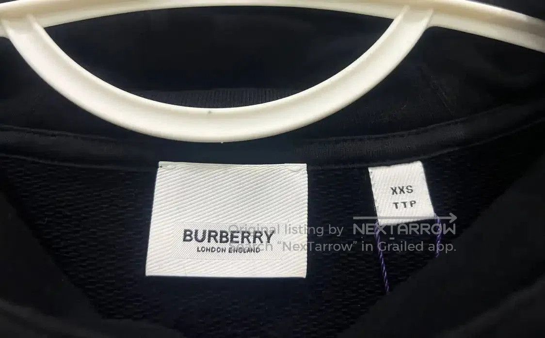 Burberry Burberry Black Cotton Women's Hoodie. Size XXS / US 00 / IT 34 - 4 Thumbnail